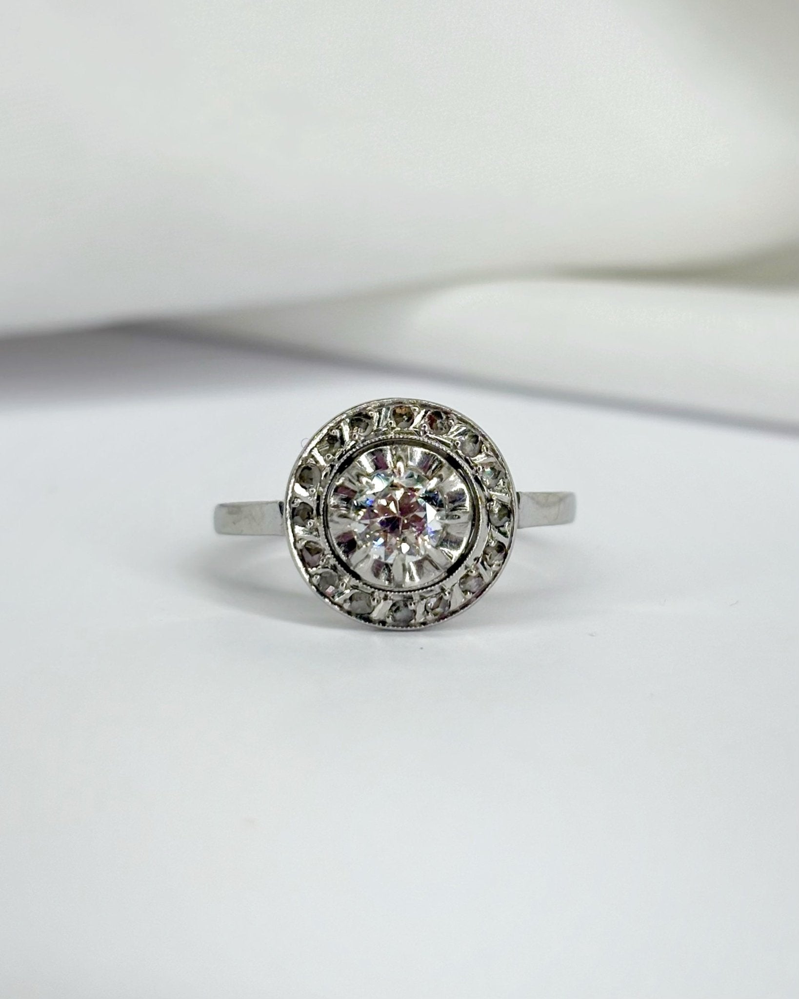 Bague Art Déco Diamants 0.47 carat "Cybille" - Elliade Paris