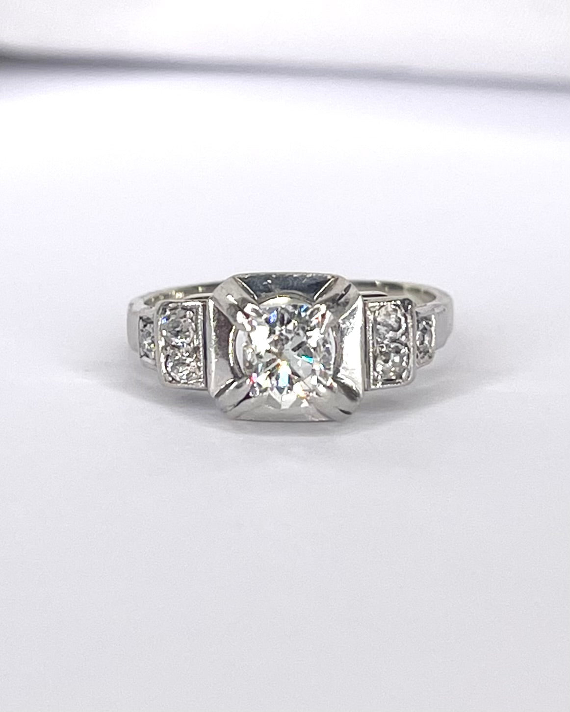 Bague Art Deco Diamants 0.50 carat "Milie" - Elliade Paris