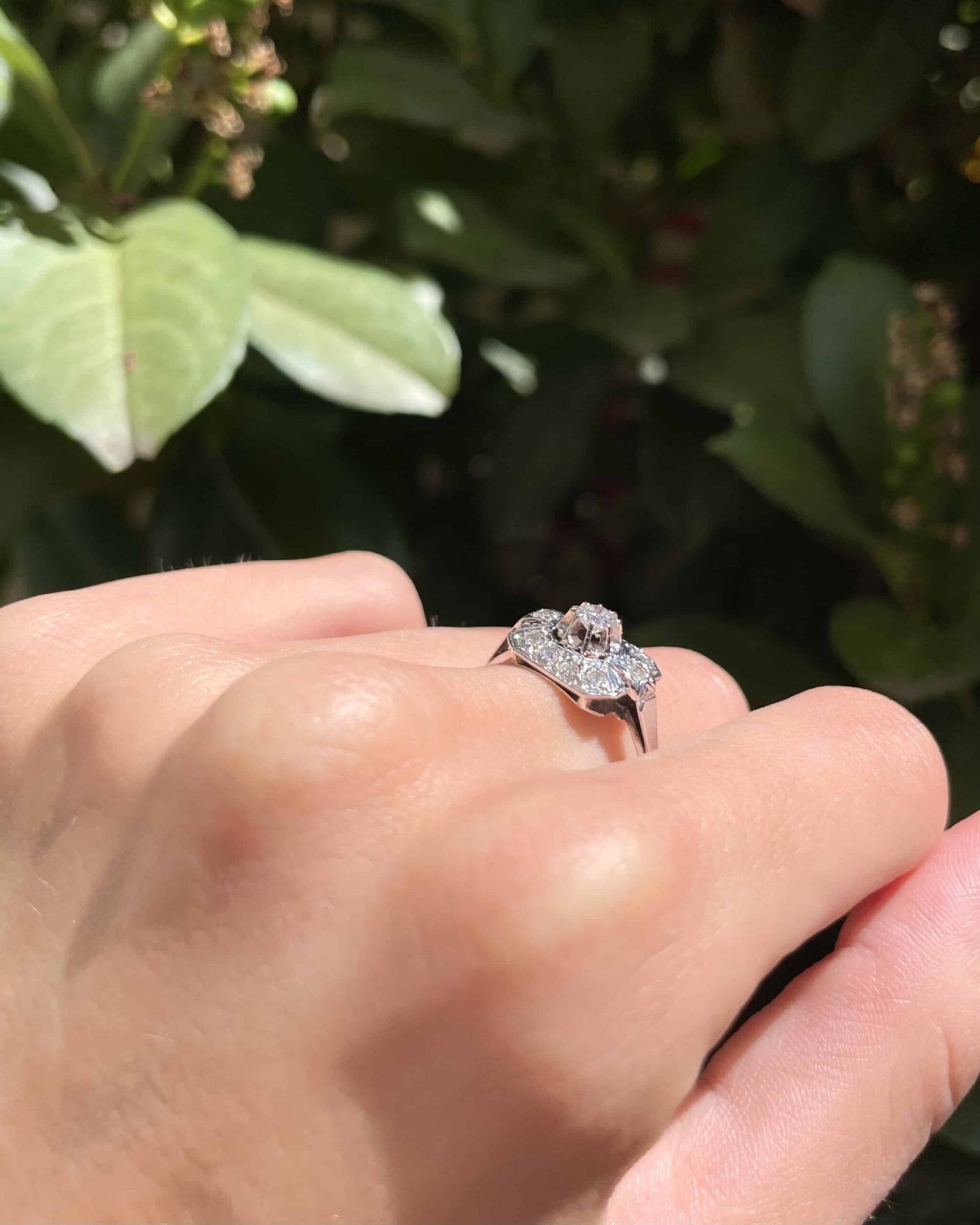 Bague Art - déco Diamants 0.50 carat "Raja" - Elliade Paris