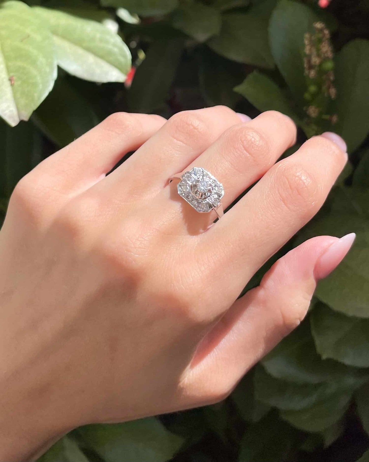Bague Art - déco Diamants 0.50 carat "Raja" - Elliade Paris