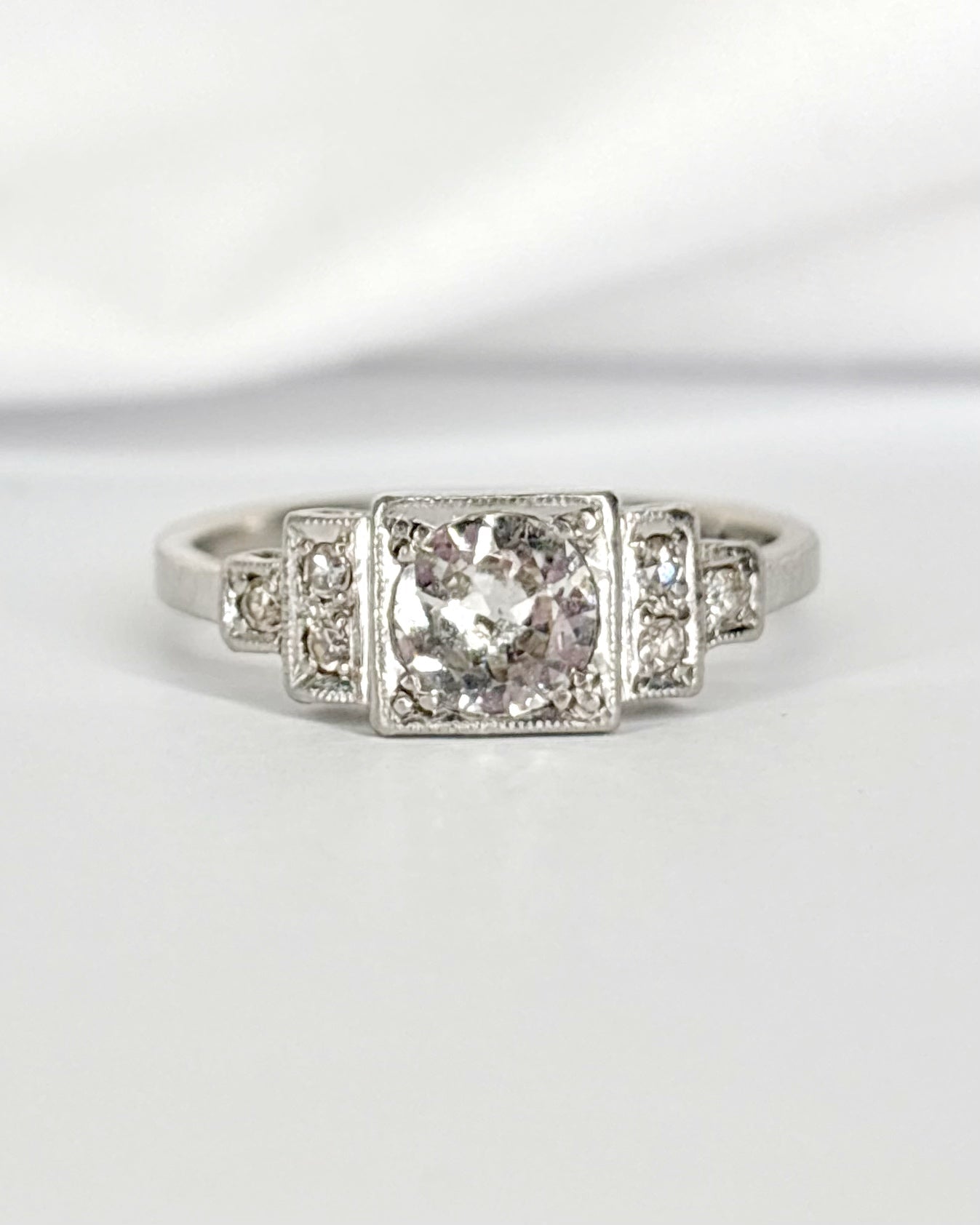 Bague Art - Déco Diamants 0.53 carat "Sarah" - Elliade Paris