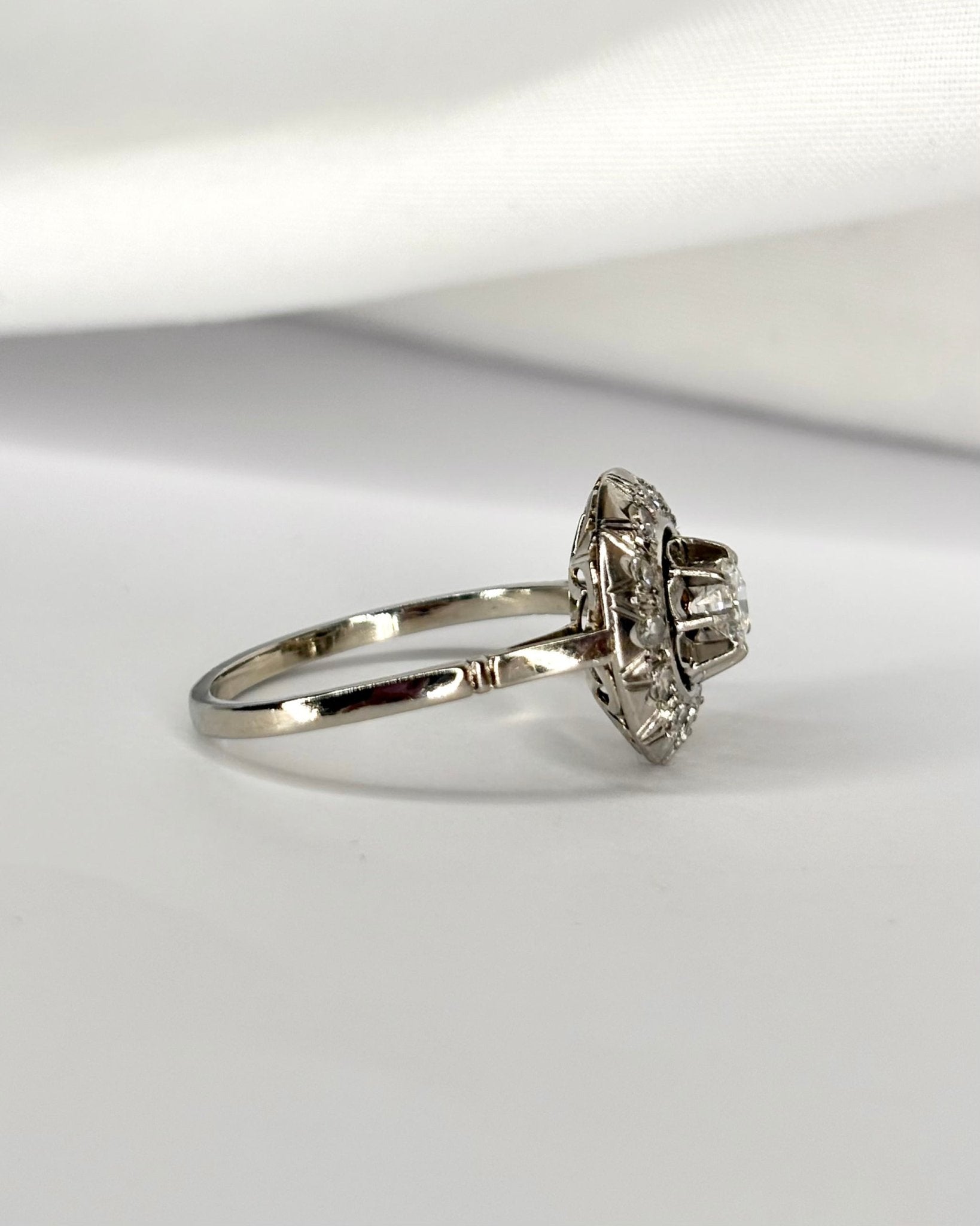 Bague Art Déco Diamants 0.54 carat 3g "Conny" - Elliade Paris