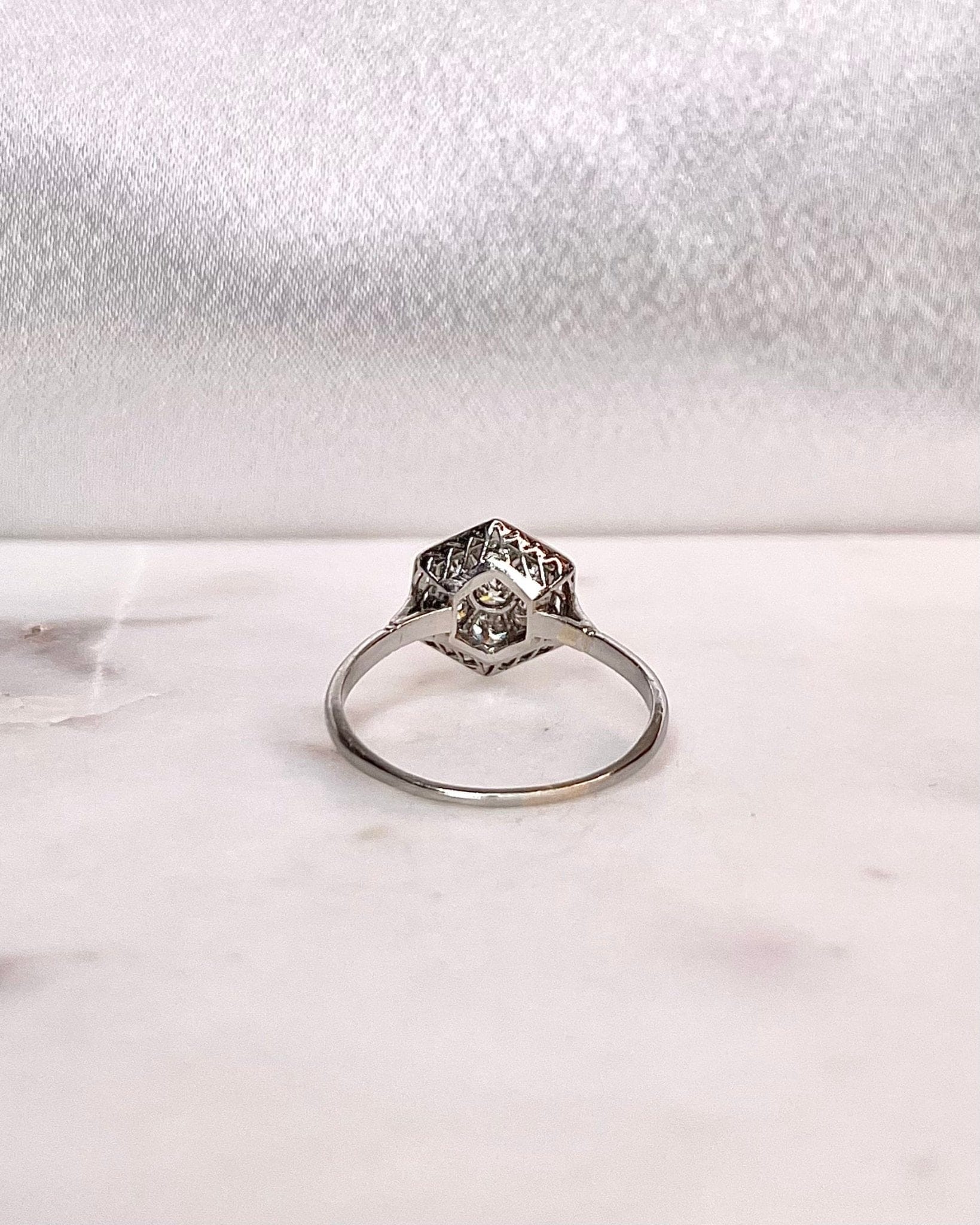 Bague Art - Déco Diamants 0.54 carat "Ida" - Elliade Paris