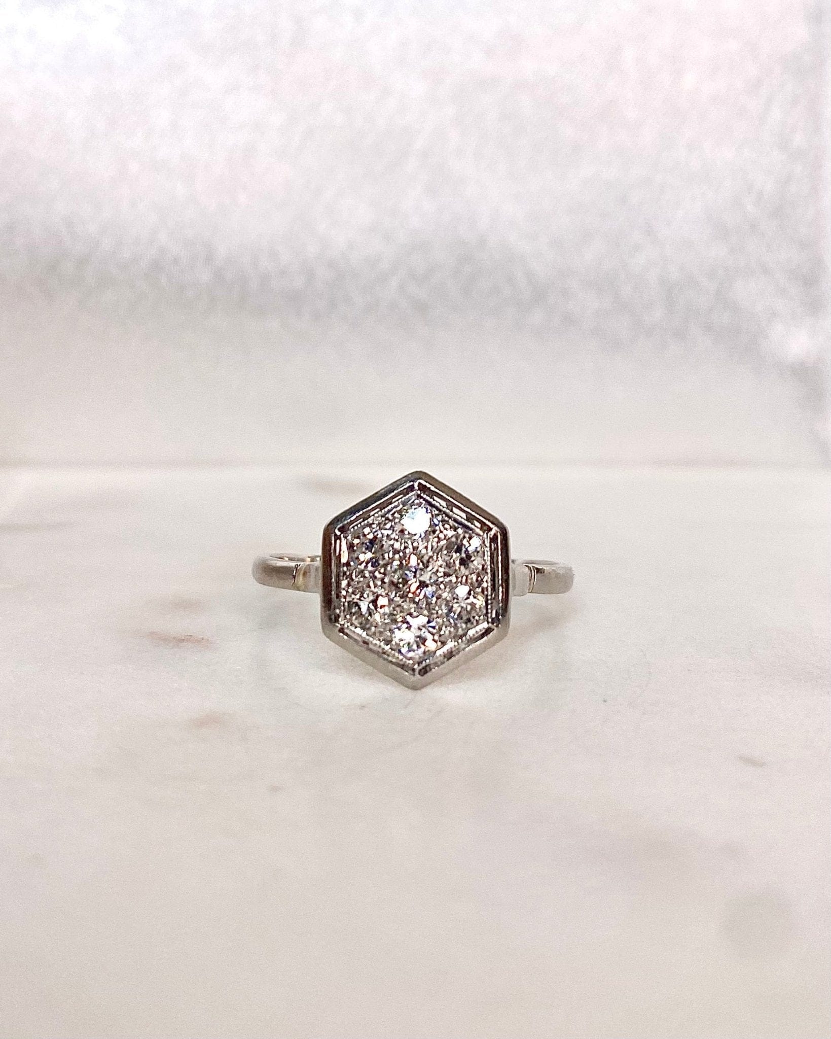 Bague Art - Déco Diamants 0.54 carat "Ida" - Elliade Paris