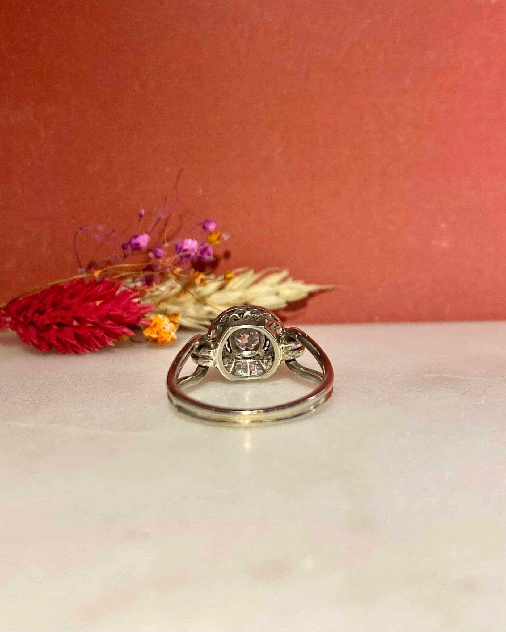 Bague Art - Déco Diamants 0.54 carat "Yvonne" - Elliade Paris