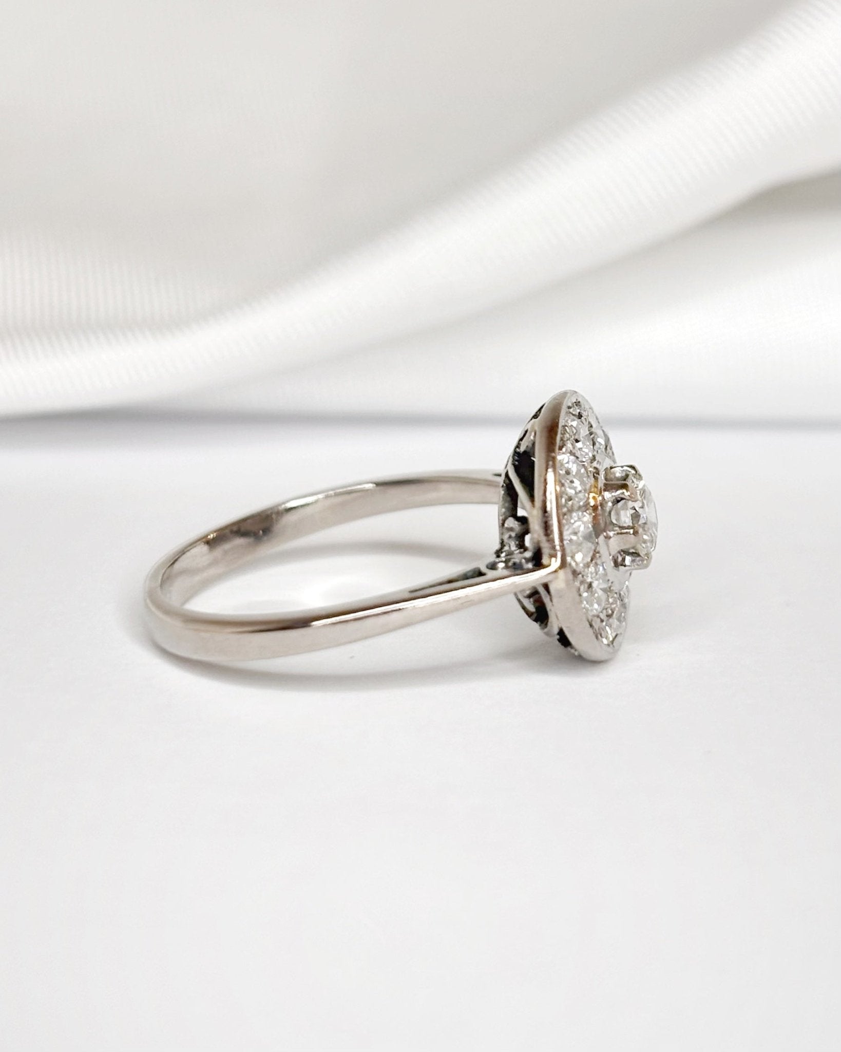 Bague Art - Déco Diamants 0.60 carat "Fanny" - Elliade Paris
