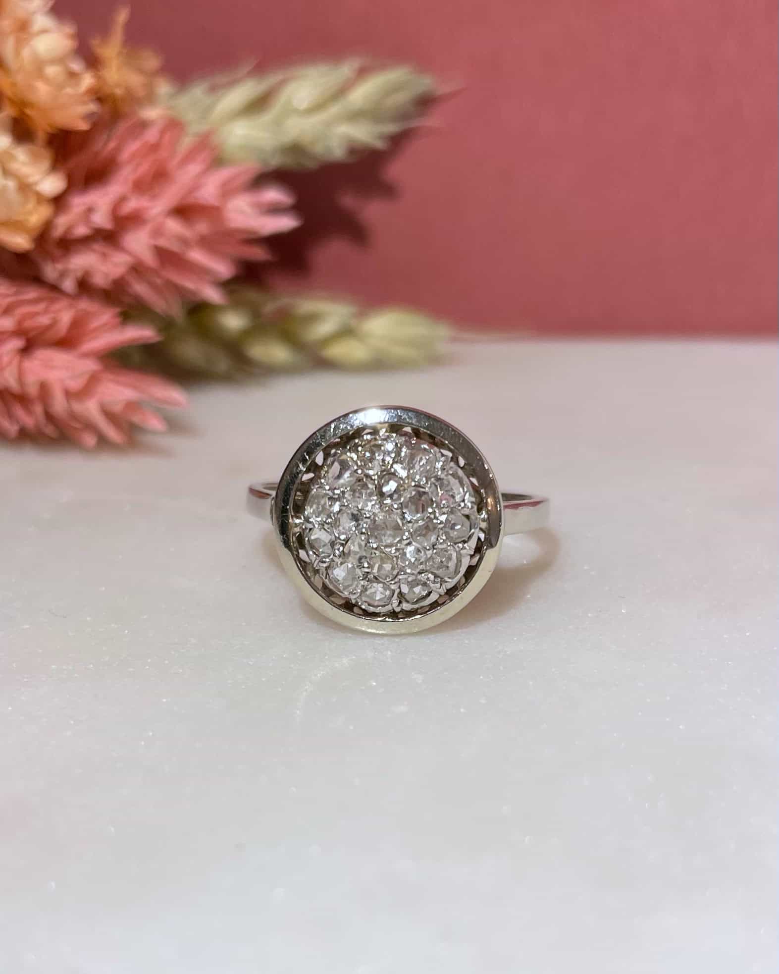 Bague Art - Déco Diamants 0.60 Carat "Mireya" - Elliade Paris