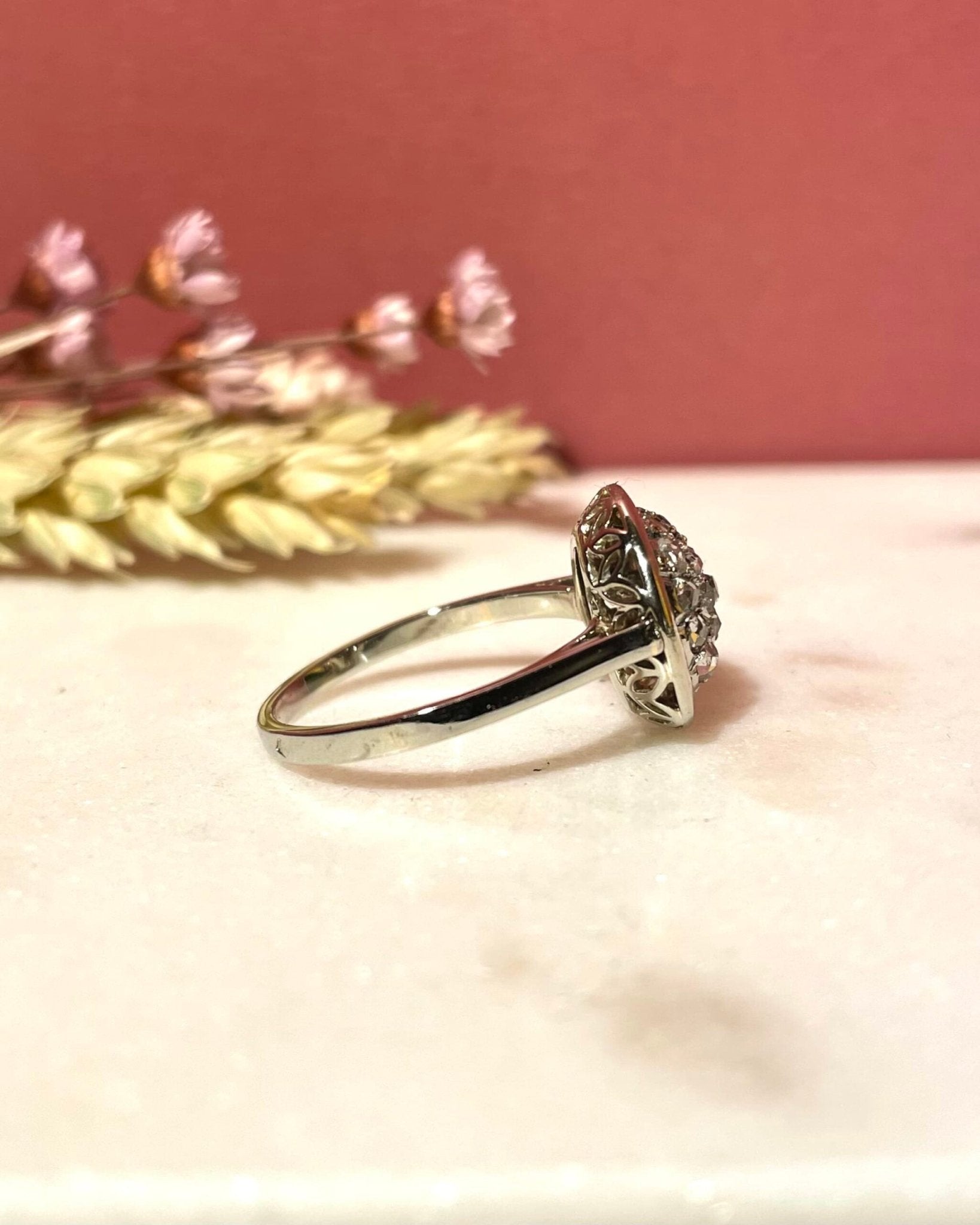 Bague Art - Déco Diamants 0.60 Carat "Mireya" - Elliade Paris