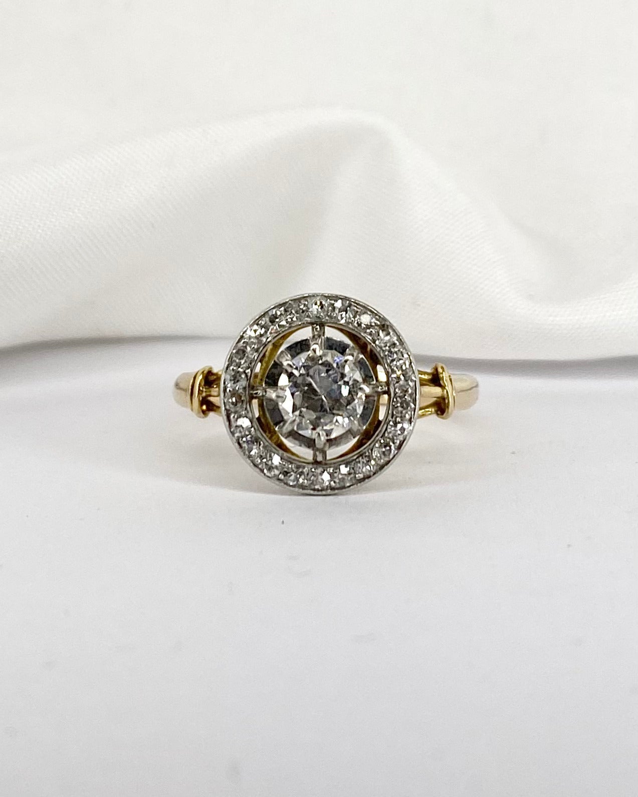 Bague Art Déco Diamants 0.68 carat "Alicia" - Elliade Paris