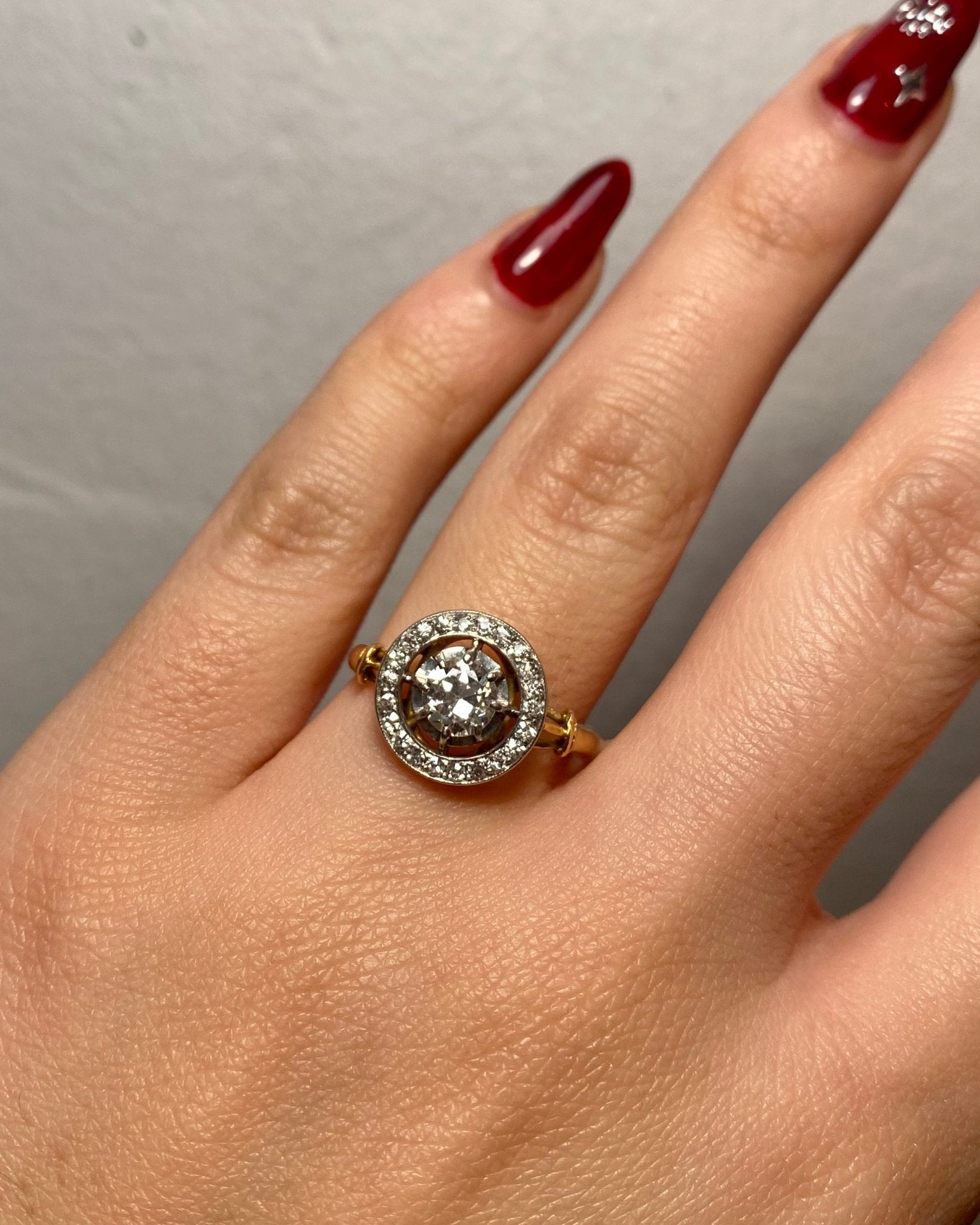 Bague Art Déco Diamants 0.68 carat "Alicia" - Elliade Paris