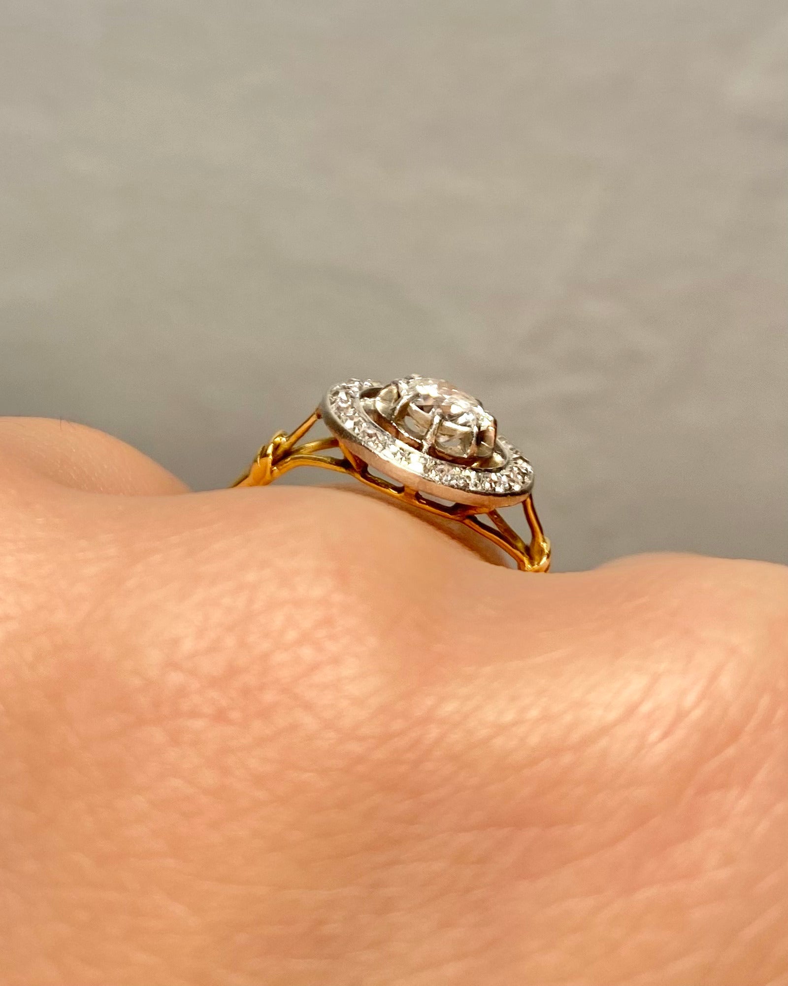 Bague Art Déco Diamants 0.68 carat "Alicia" - Elliade Paris