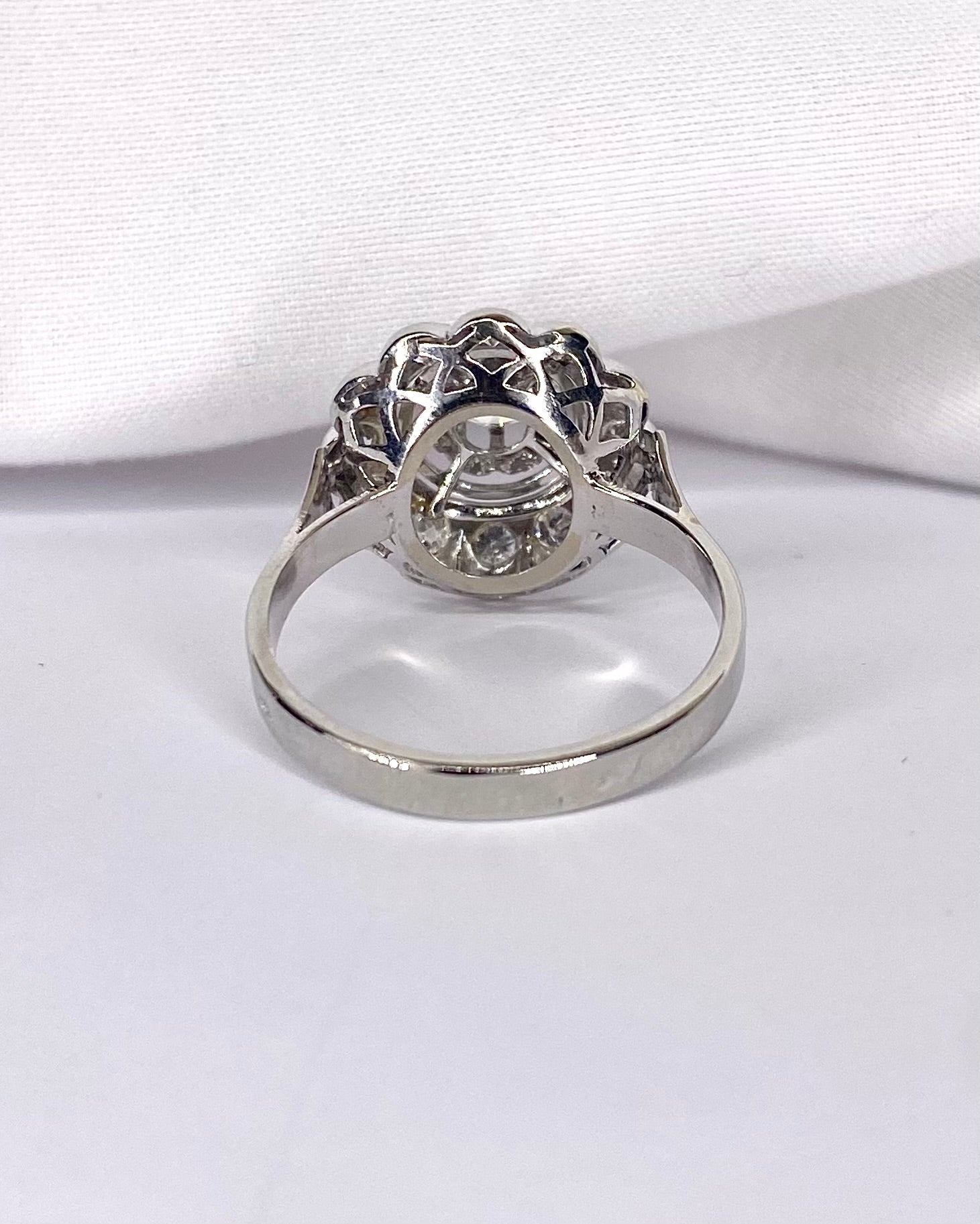 Bague Art Déco Diamants 0.69 carat "Nadia" - Elliade Paris