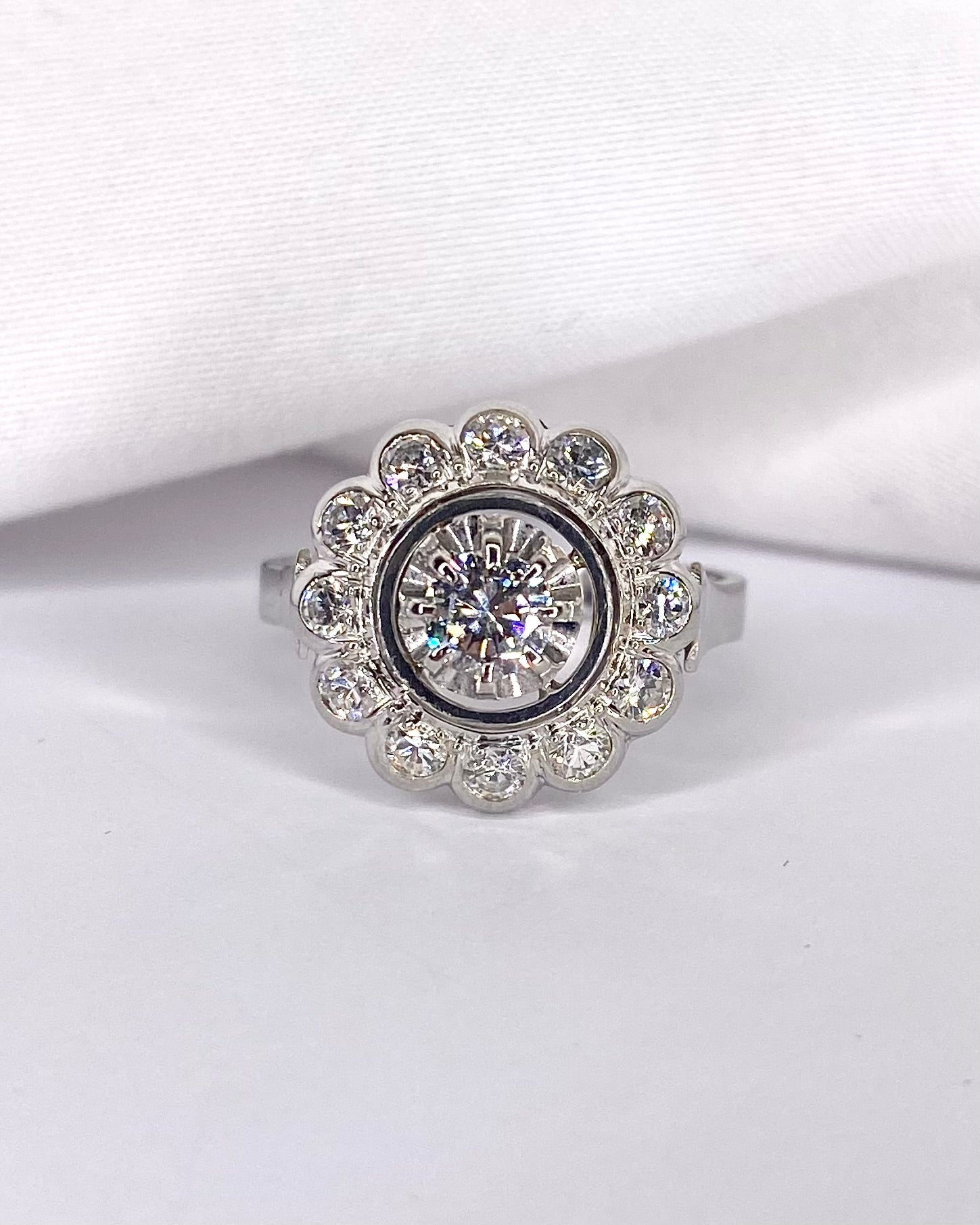 Bague Art Déco Diamants 0.69 carat "Nadia" - Elliade Paris