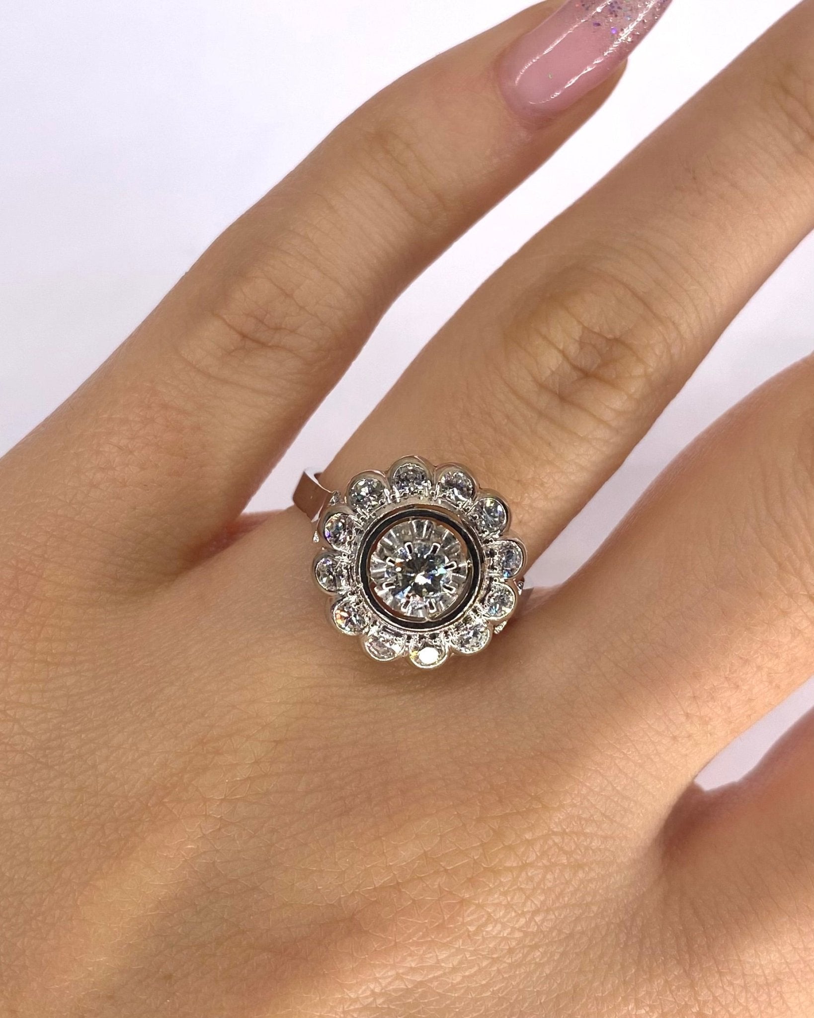 Bague Art Déco Diamants 0.69 carat "Nadia" - Elliade Paris