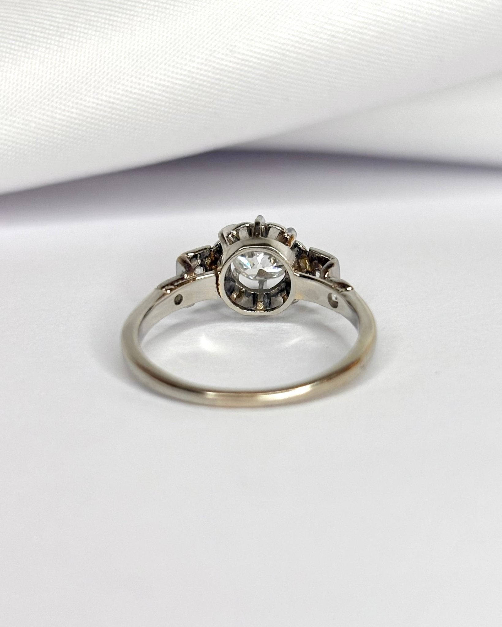 Bague Art Déco Diamants 0.72 carat "Philomène" - Elliade Paris