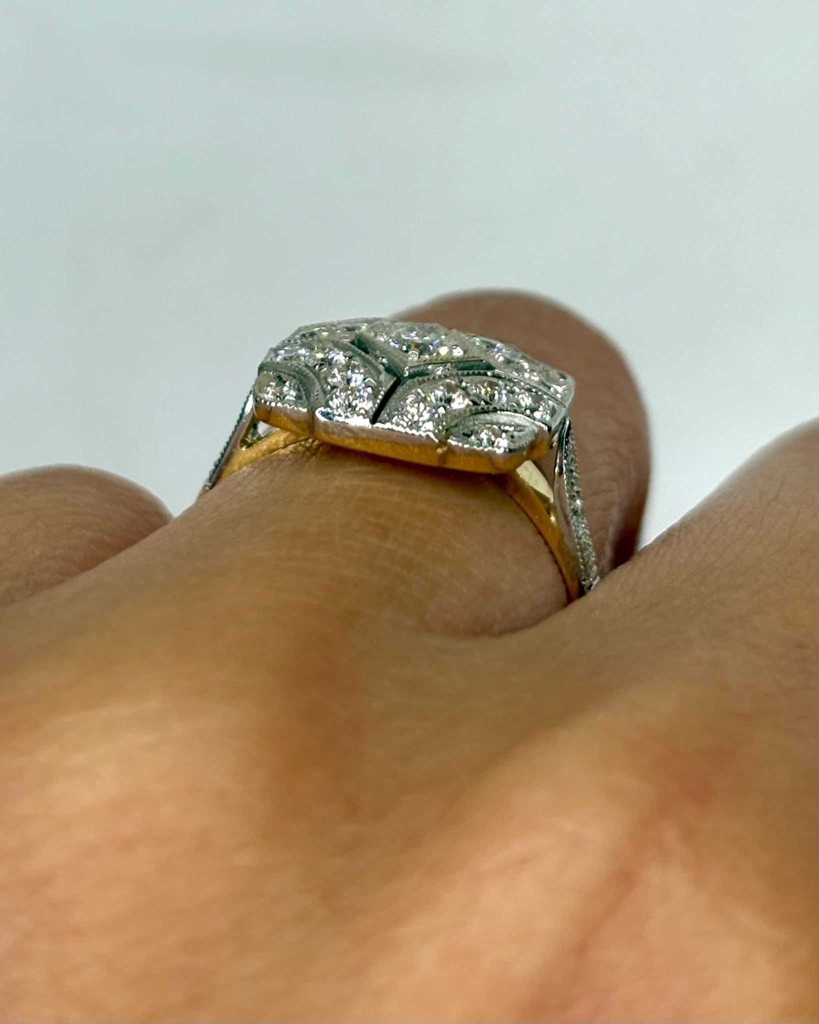 Bague Art Déco Diamants 0.75 carat "Anabelle" - Elliade Paris