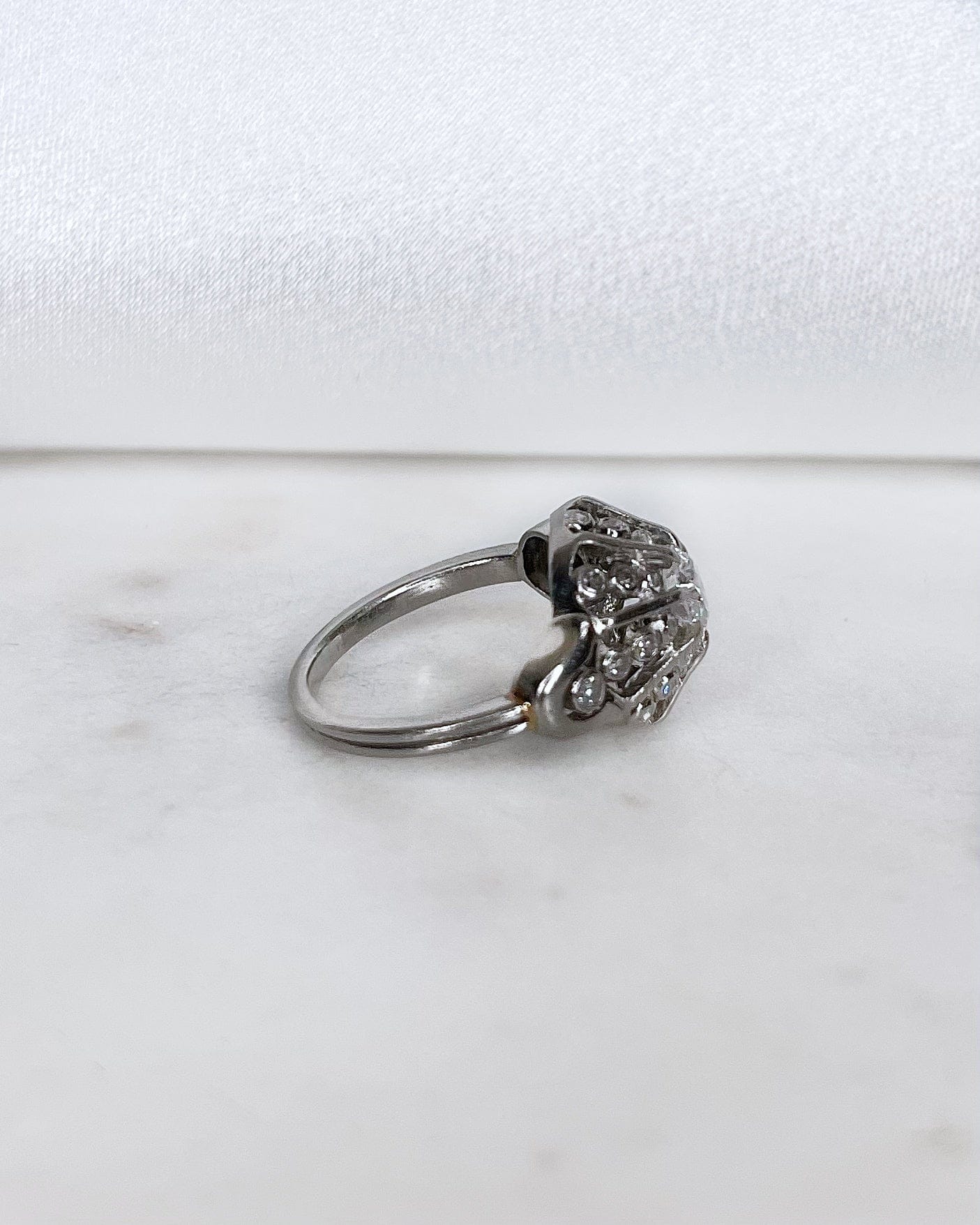 Bague Art Déco Diamants 0,83 carat "Dolci" - Elliade Paris