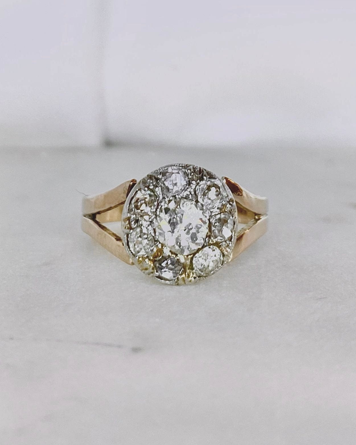Bague Art - Déco Diamants 0.83 carat "Kessy" - Elliade Paris
