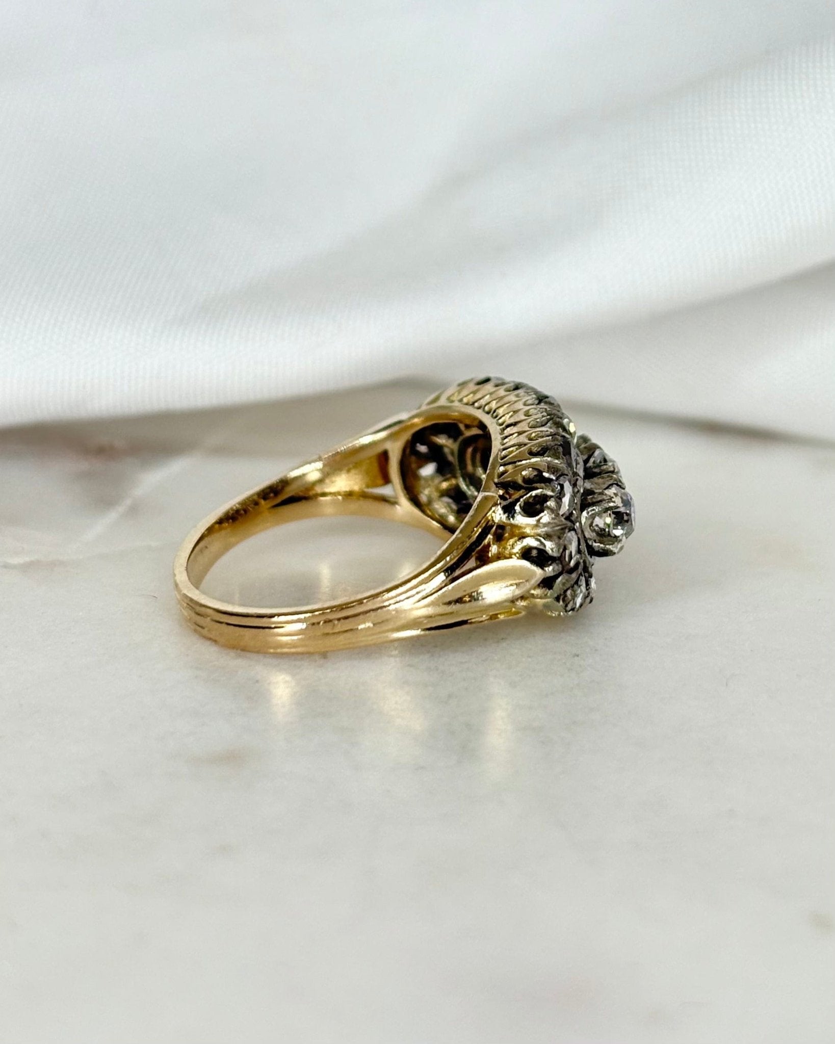 Bague Art Déco Diamants 0.92 carat "Aglaé" - Elliade Paris