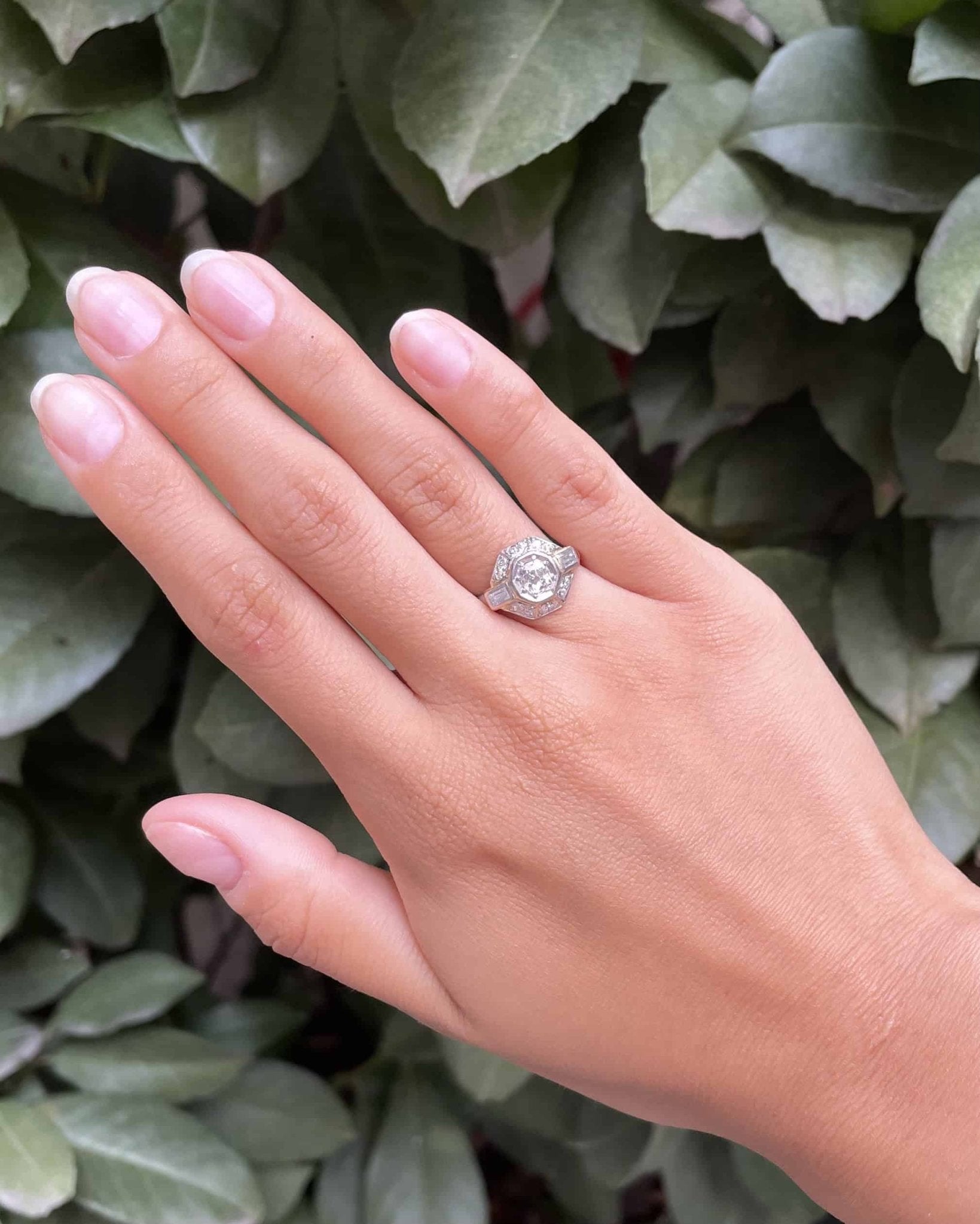Bague Art - déco Diamants 0.92 carat "Lohan" - Elliade Paris