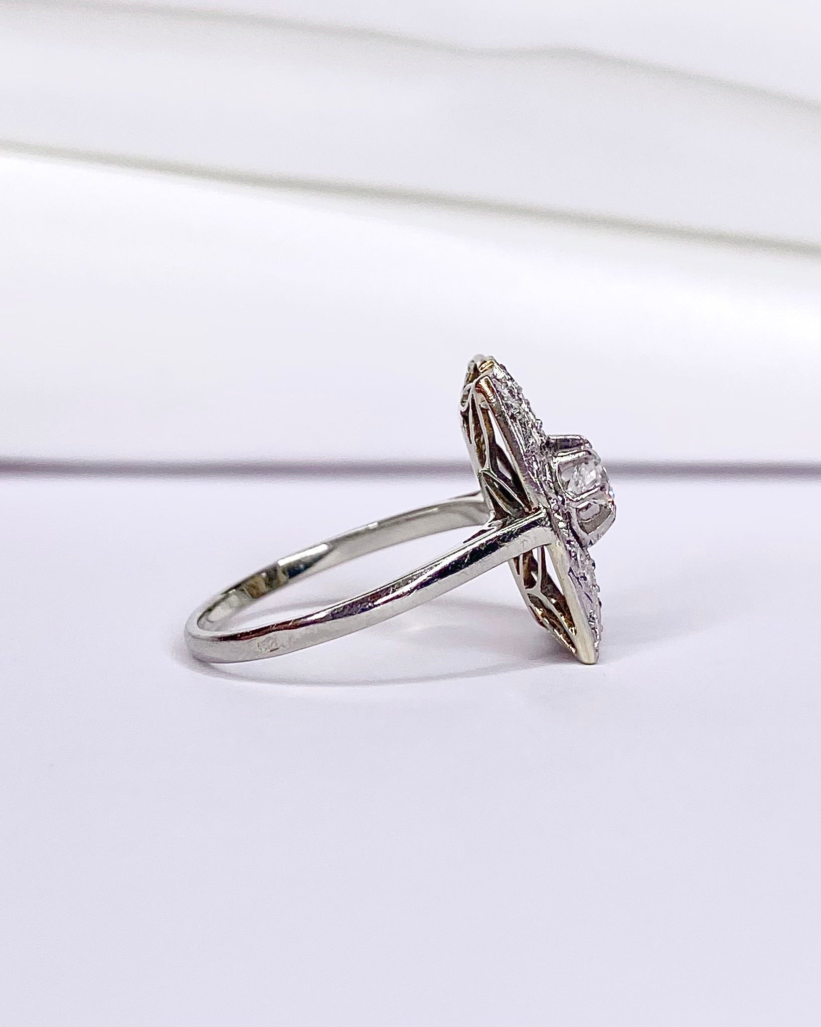 Bague Art - Déco Diamants 1.01 carat "Marta" - Elliade Paris