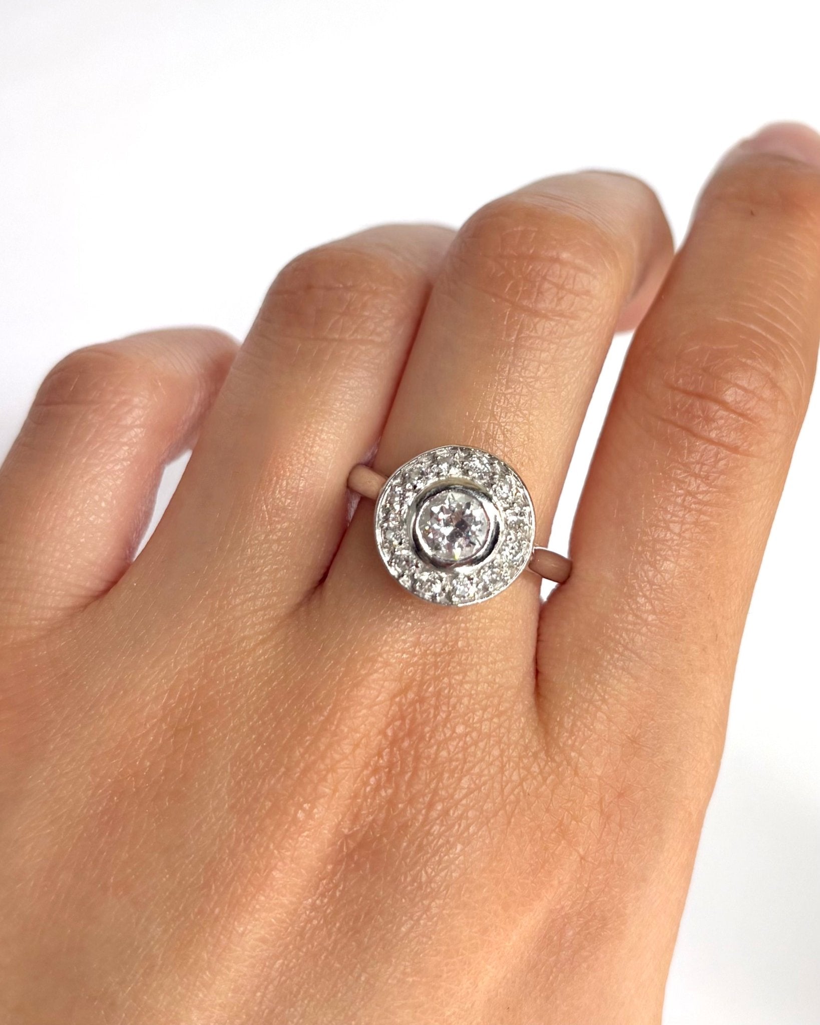 Bague Art - Déco Diamants 1.28 carat "Molly" - Elliade Paris