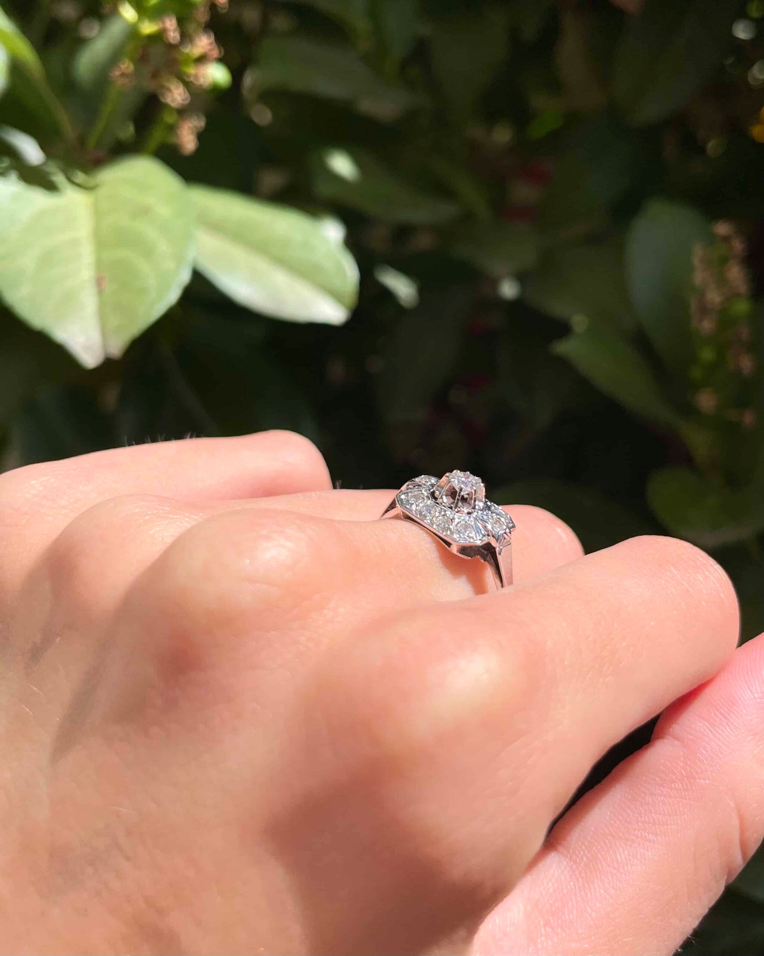 Bague Art-déco Diamants 0.50 carat "Raja"