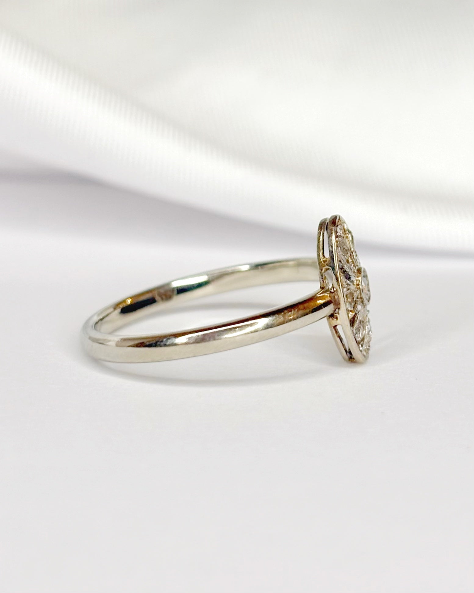 Bague Art - Déco Diamants "Alienor" - Elliade Paris