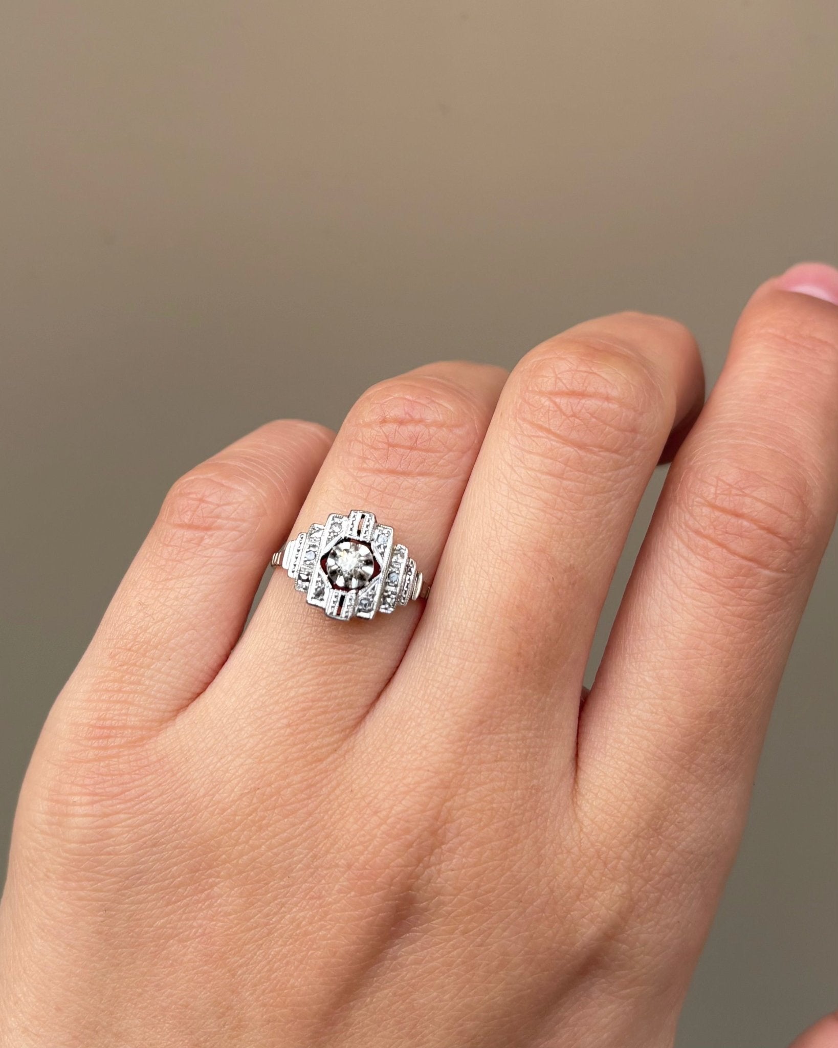 Bague Art Déco Diamants "Amanda" - Elliade Paris