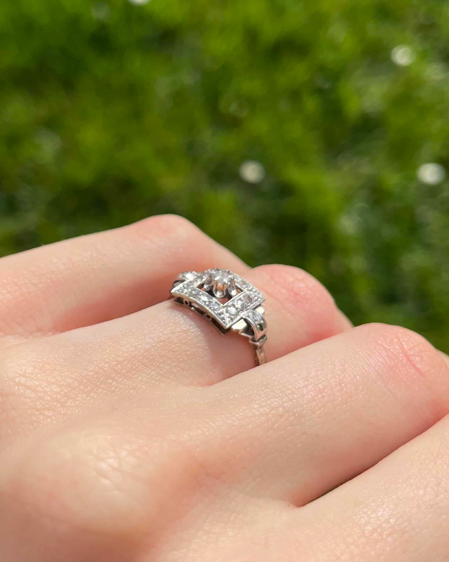 Bague Art-déco Diamants 0.32 carat "Judson"