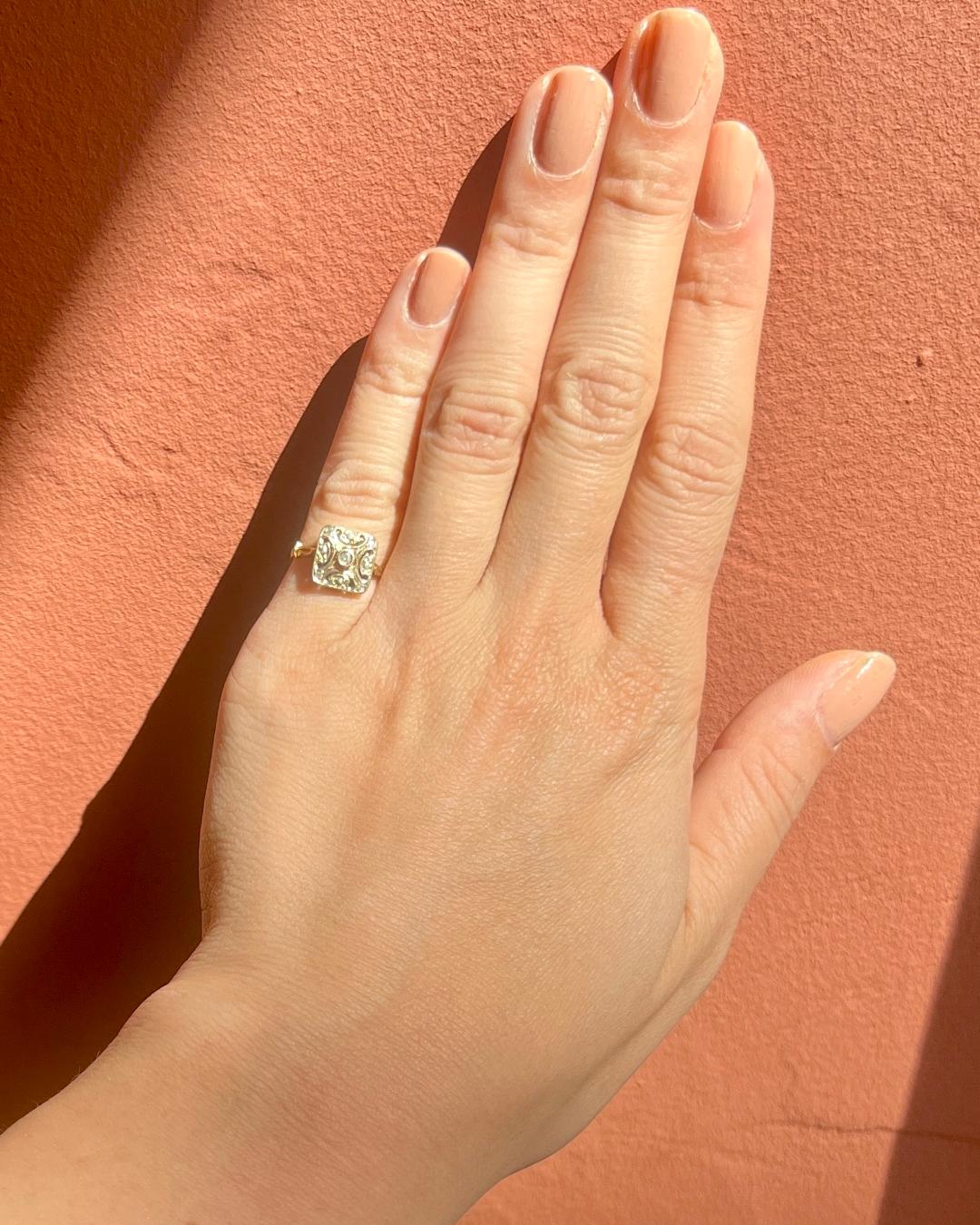 Bague Art Déco Diamants "Anita" - Elliade Paris