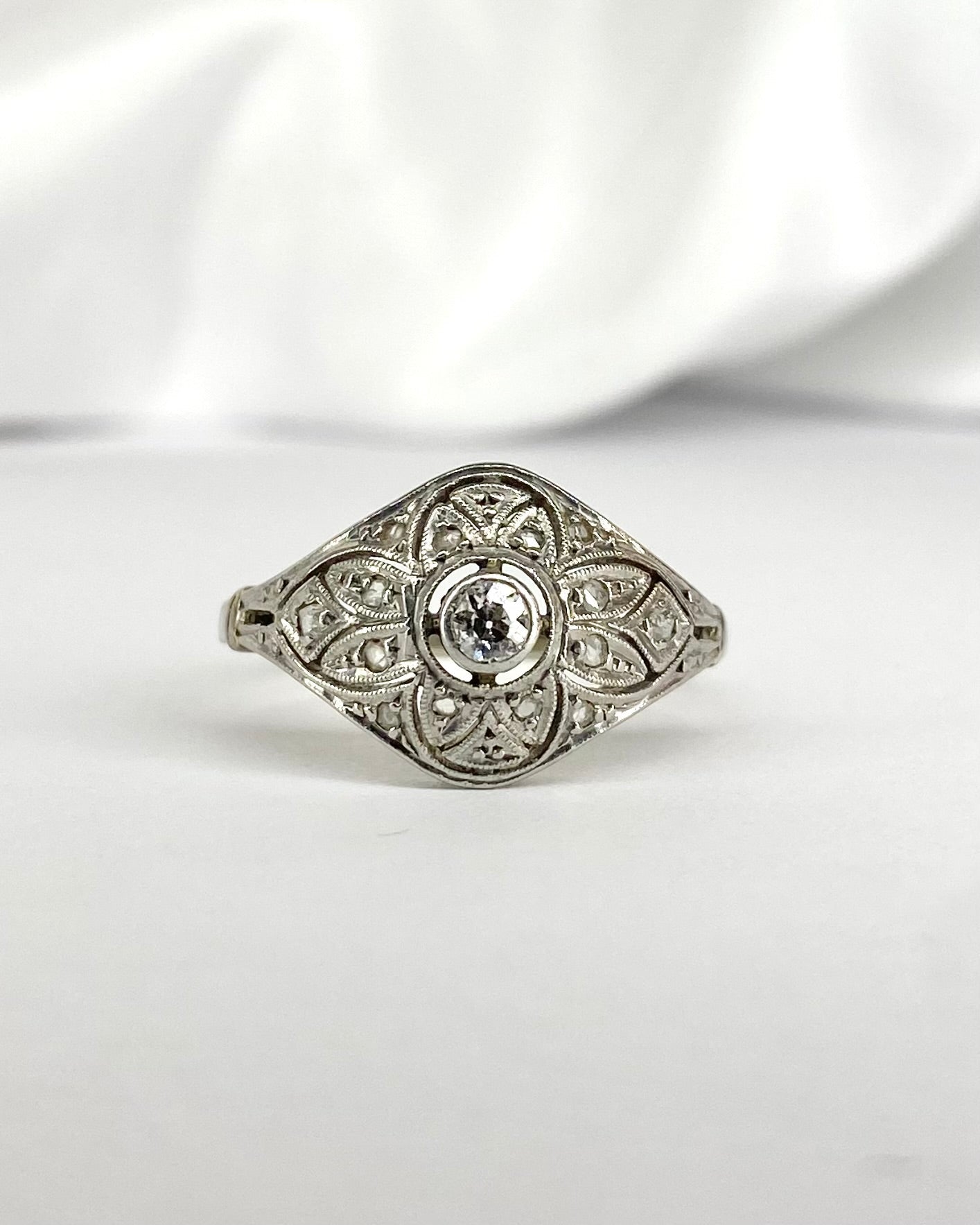 Bague Art Déco Diamants "Asma" - Elliade Paris