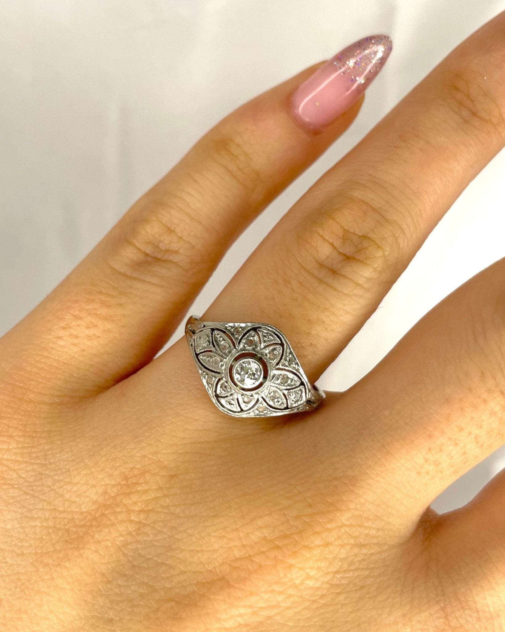 Bague Art Déco Diamants "Asma" - Elliade Paris