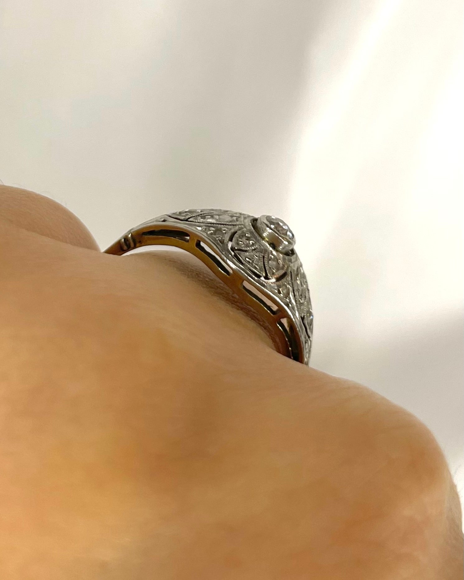 Bague Art Déco Diamants "Asma" - Elliade Paris