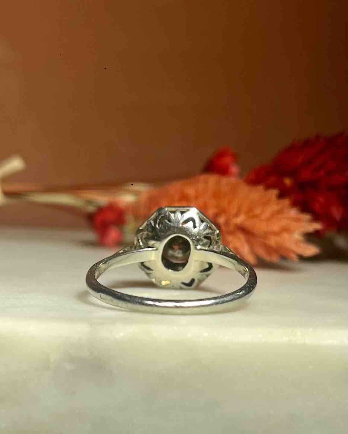Bague Art - déco Diamants "Barbara" - Elliade Paris
