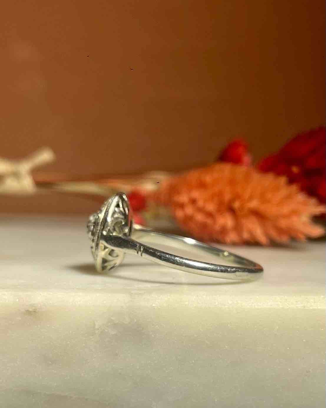 Bague Art - déco Diamants "Barbara" - Elliade Paris