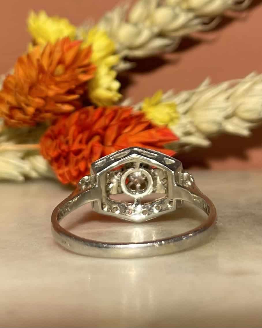 Bague Art - déco Diamants "Bracie" - Elliade Paris