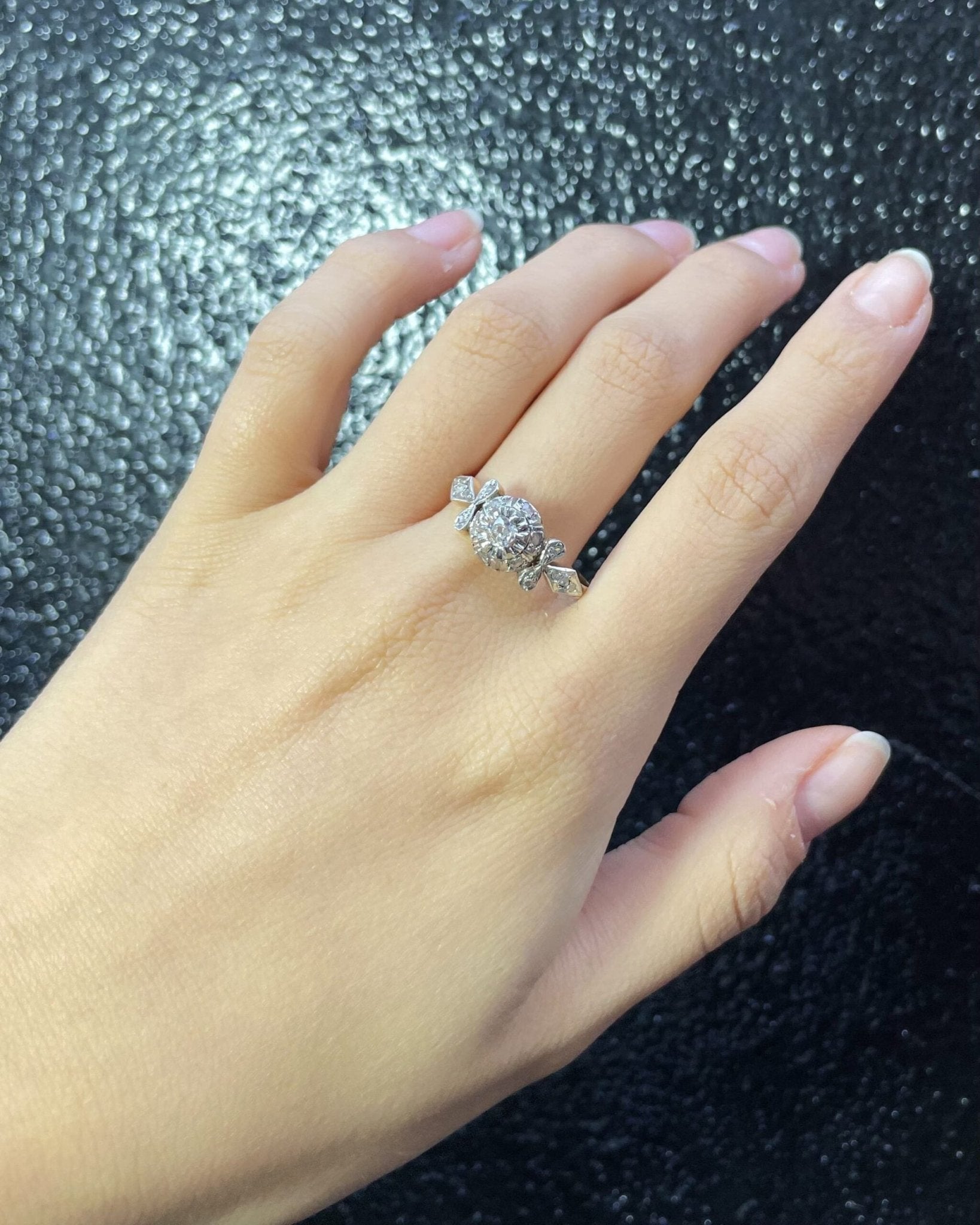 Bague Art - déco Diamants "Brenda" - Elliade Paris