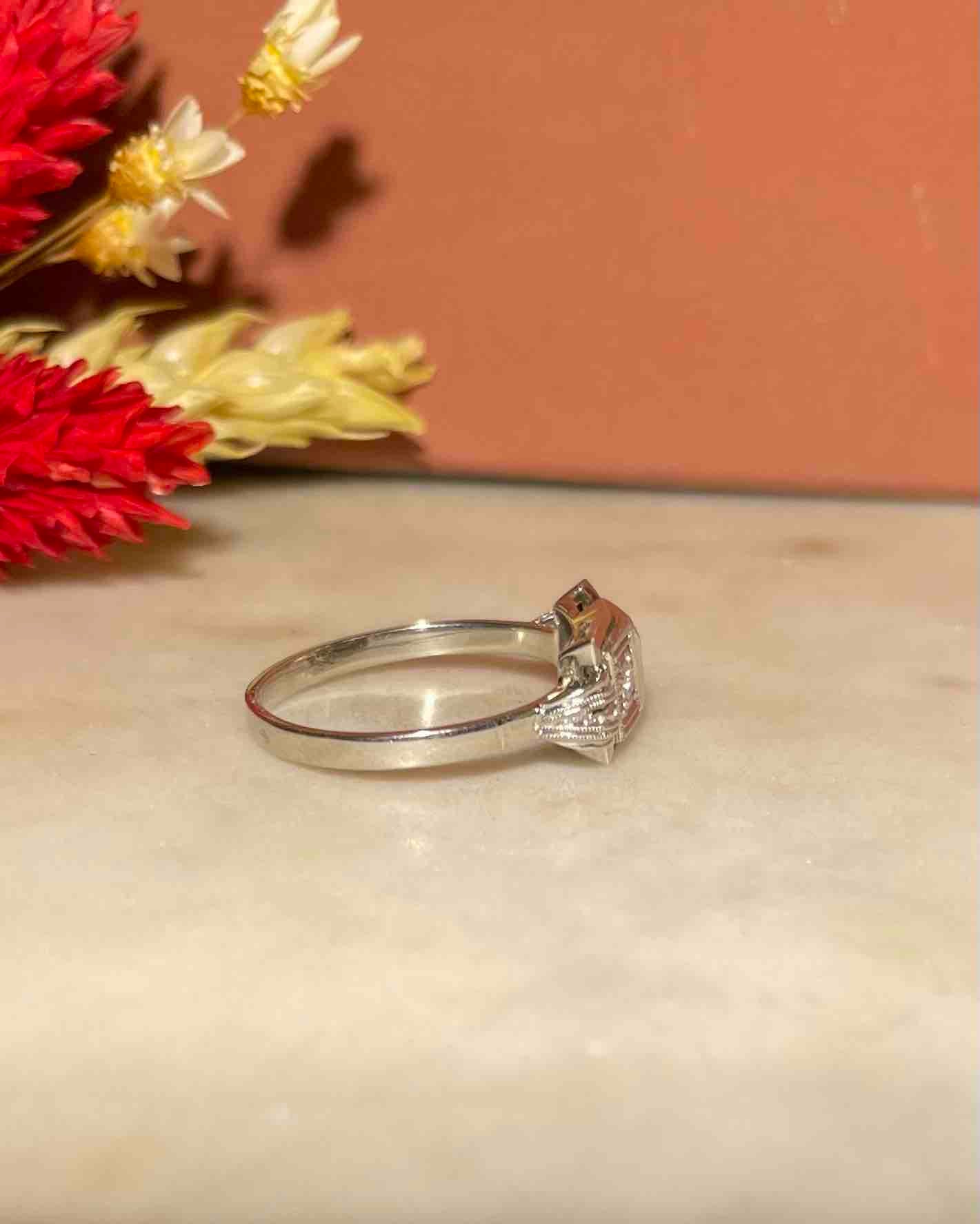 Bague Art - Déco Diamants "Chantal" - Elliade Paris