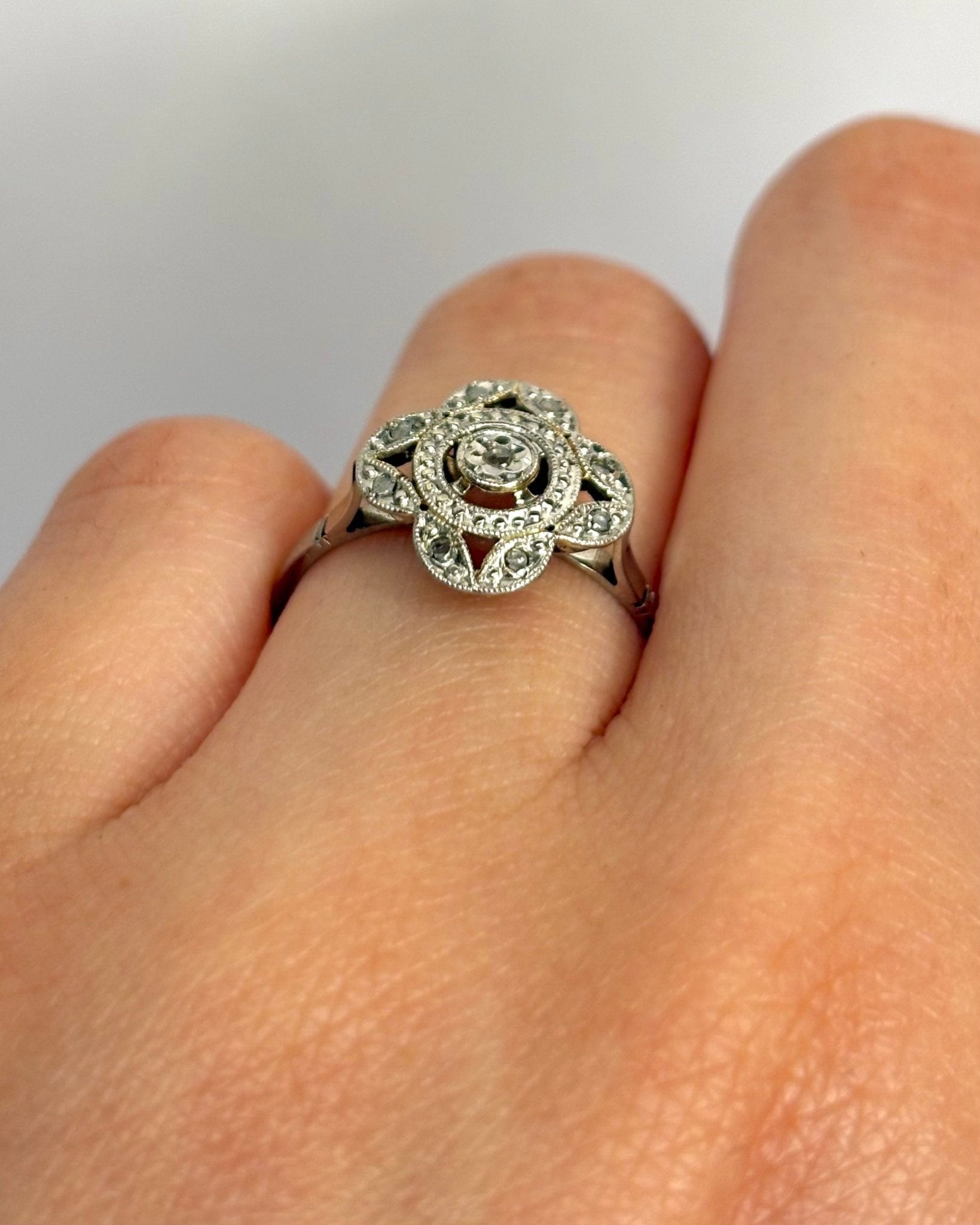Bague Art - Déco Diamants "Chloé" - Elliade Paris