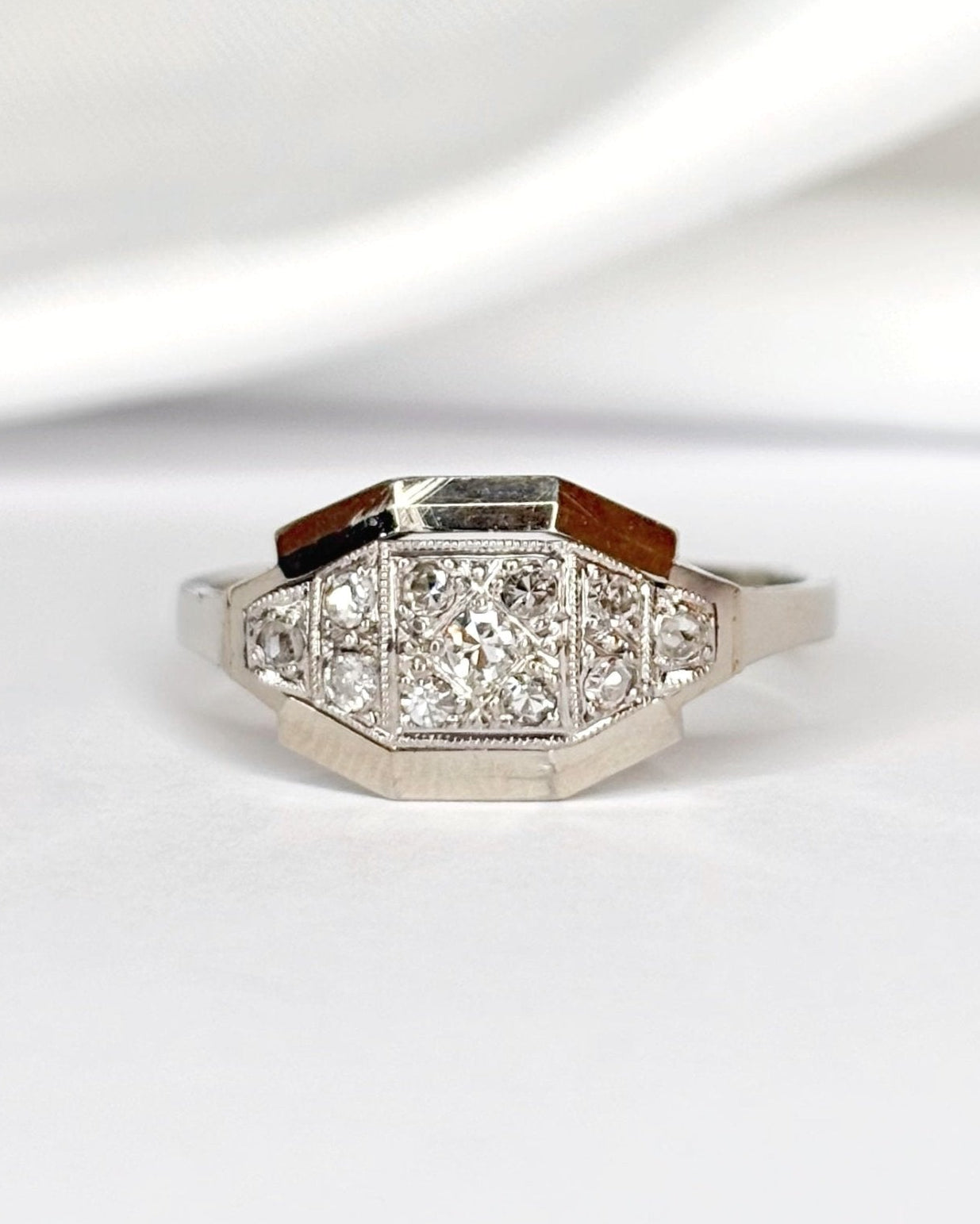 Bague Art Déco Diamants "Claire" - Elliade Paris