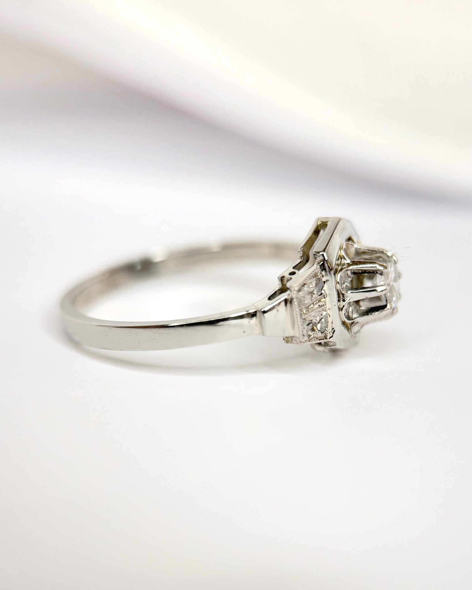 Bague Art-Déco Diamants "Clara" - Elliade Paris