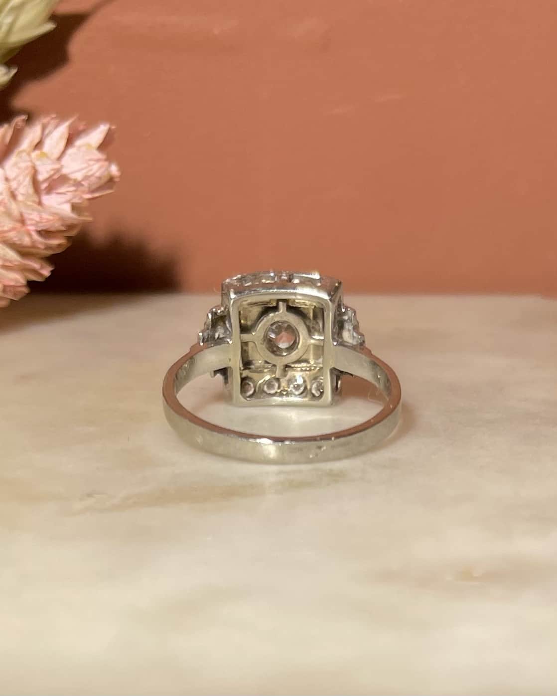 Bague Art - Déco Diamants "Daphné" - Elliade Paris