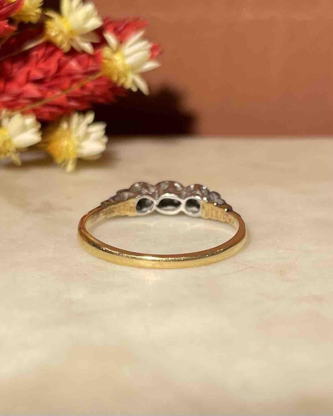 Bague Art - déco diamants "Domitille" - Elliade Paris