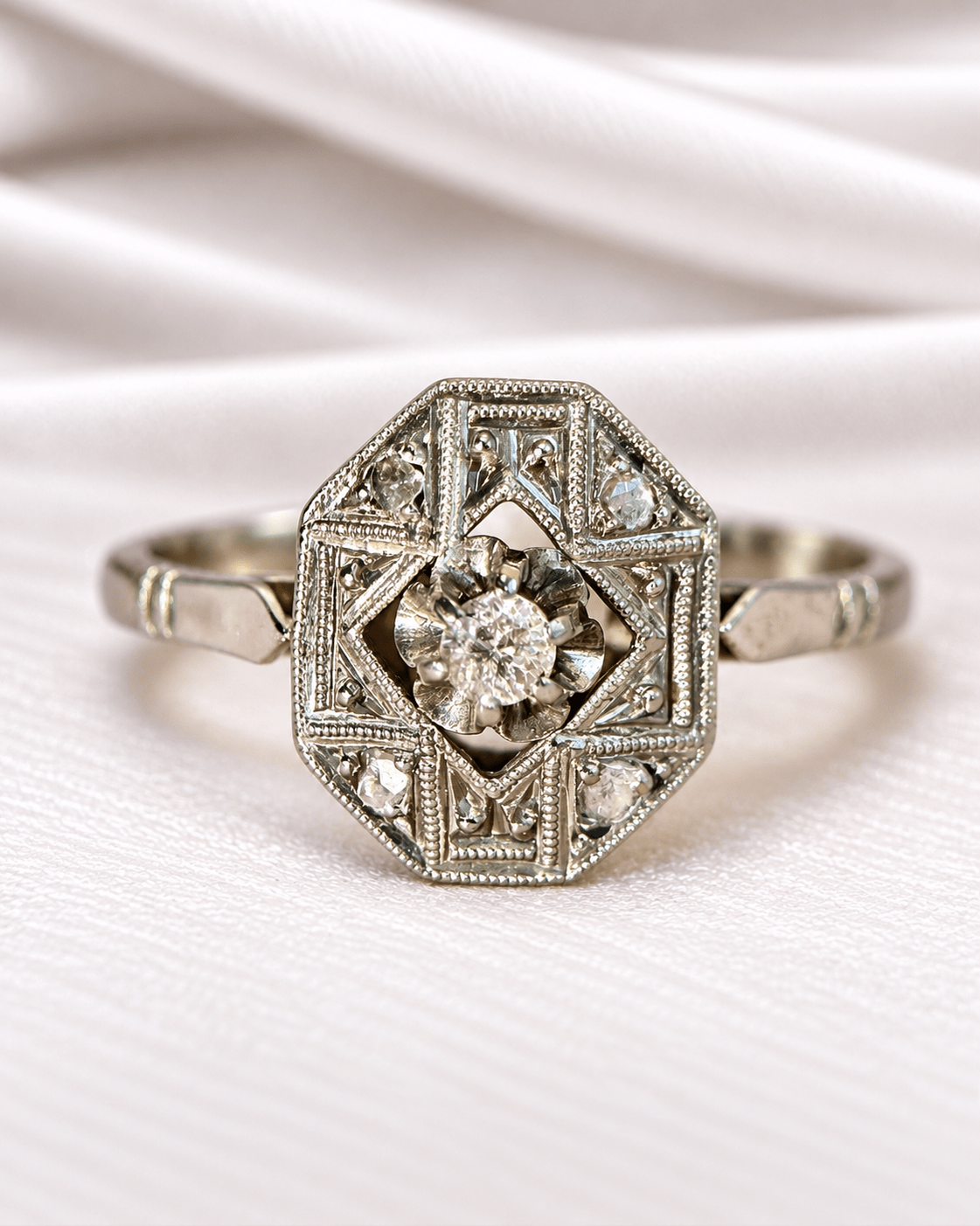 Bague Art-Déco Diamants "Doriane" - Elliade Paris