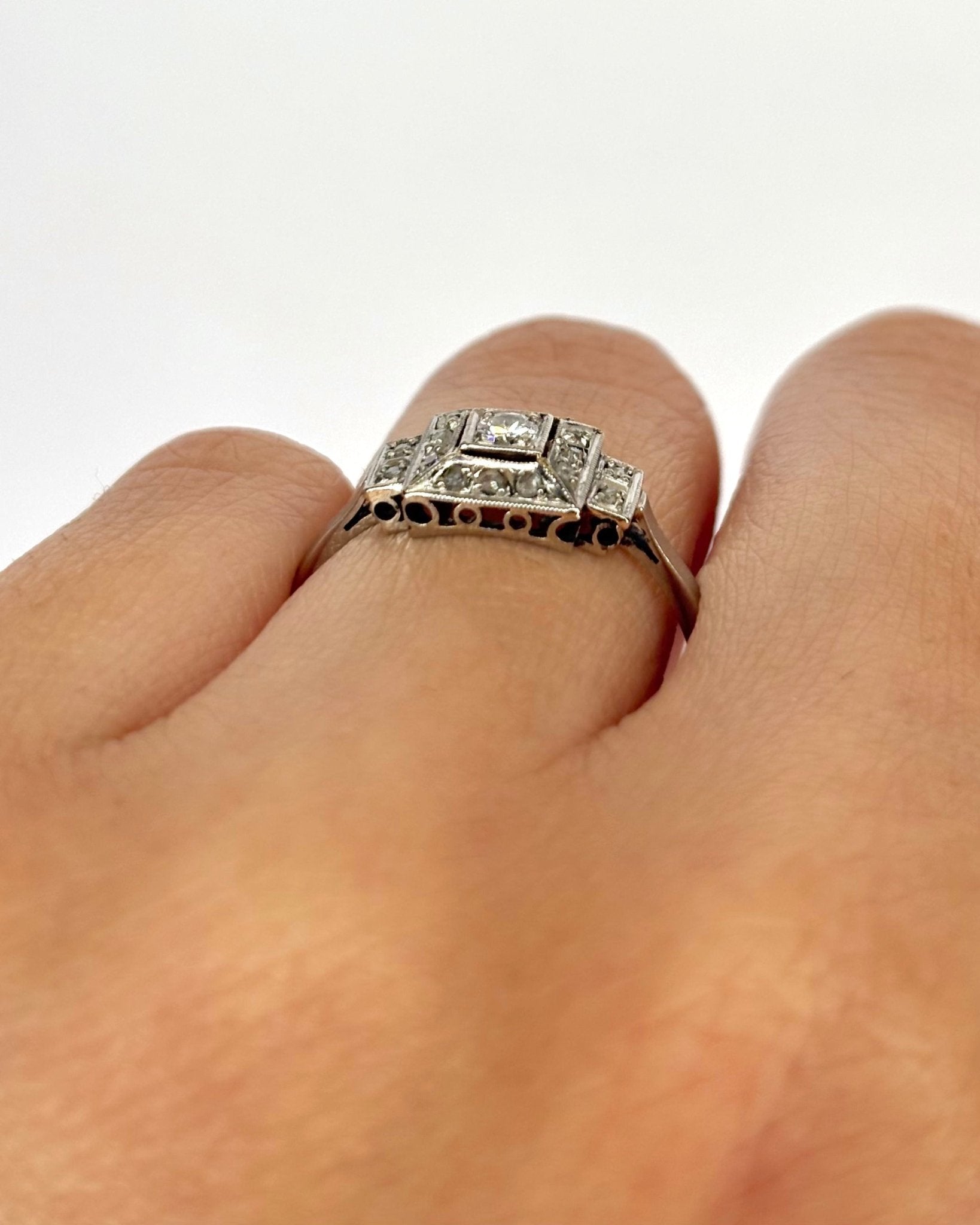 Bague Art Déco Diamants "Emilie" - Elliade Paris