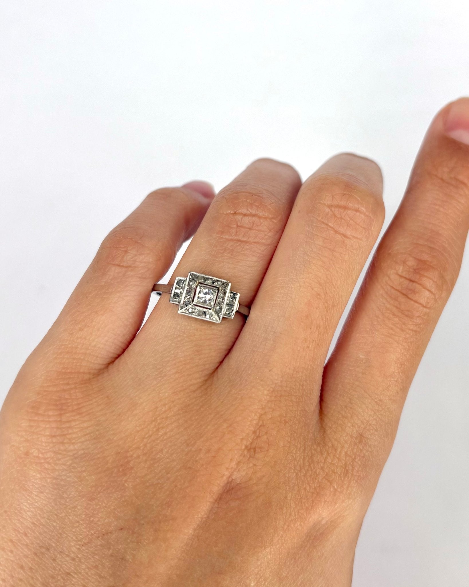 Bague Art Déco Diamants "Emilie" - Elliade Paris