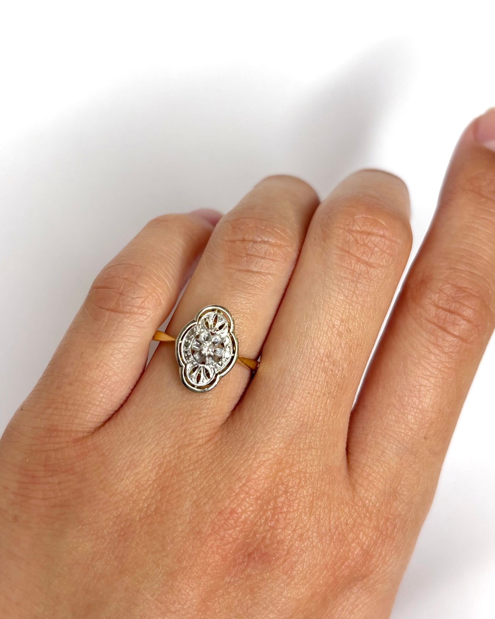 Bague Art Déco Diamants "Emily" - Elliade Paris