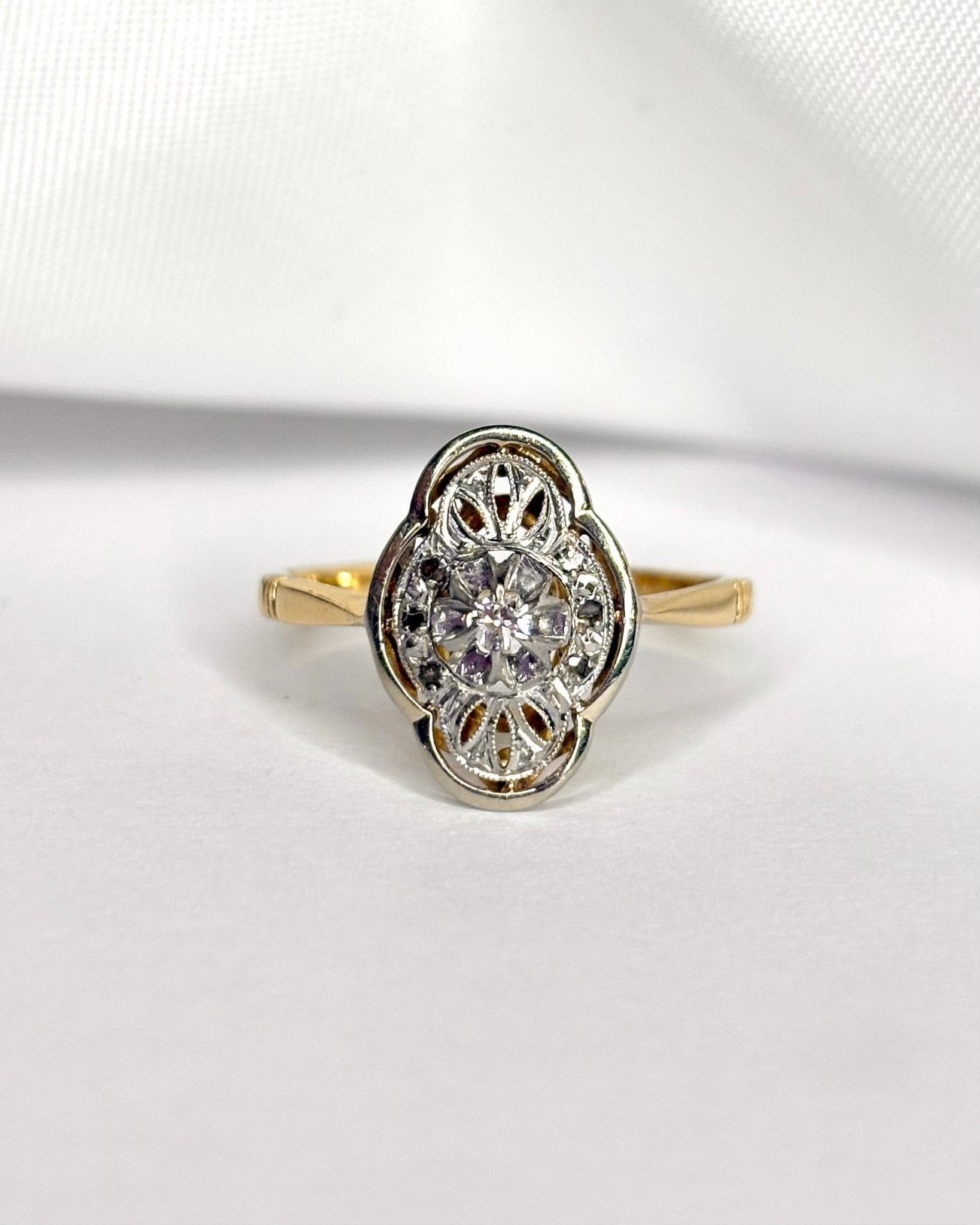 Bague Art Déco Diamants "Emily" - Elliade Paris