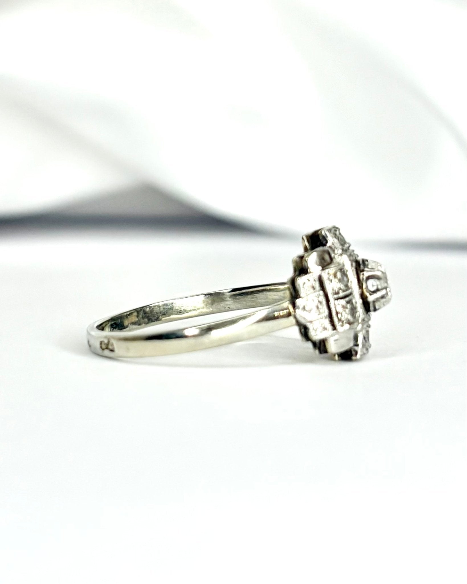 Bague Art - Déco Diamants "Emma" - Elliade Paris